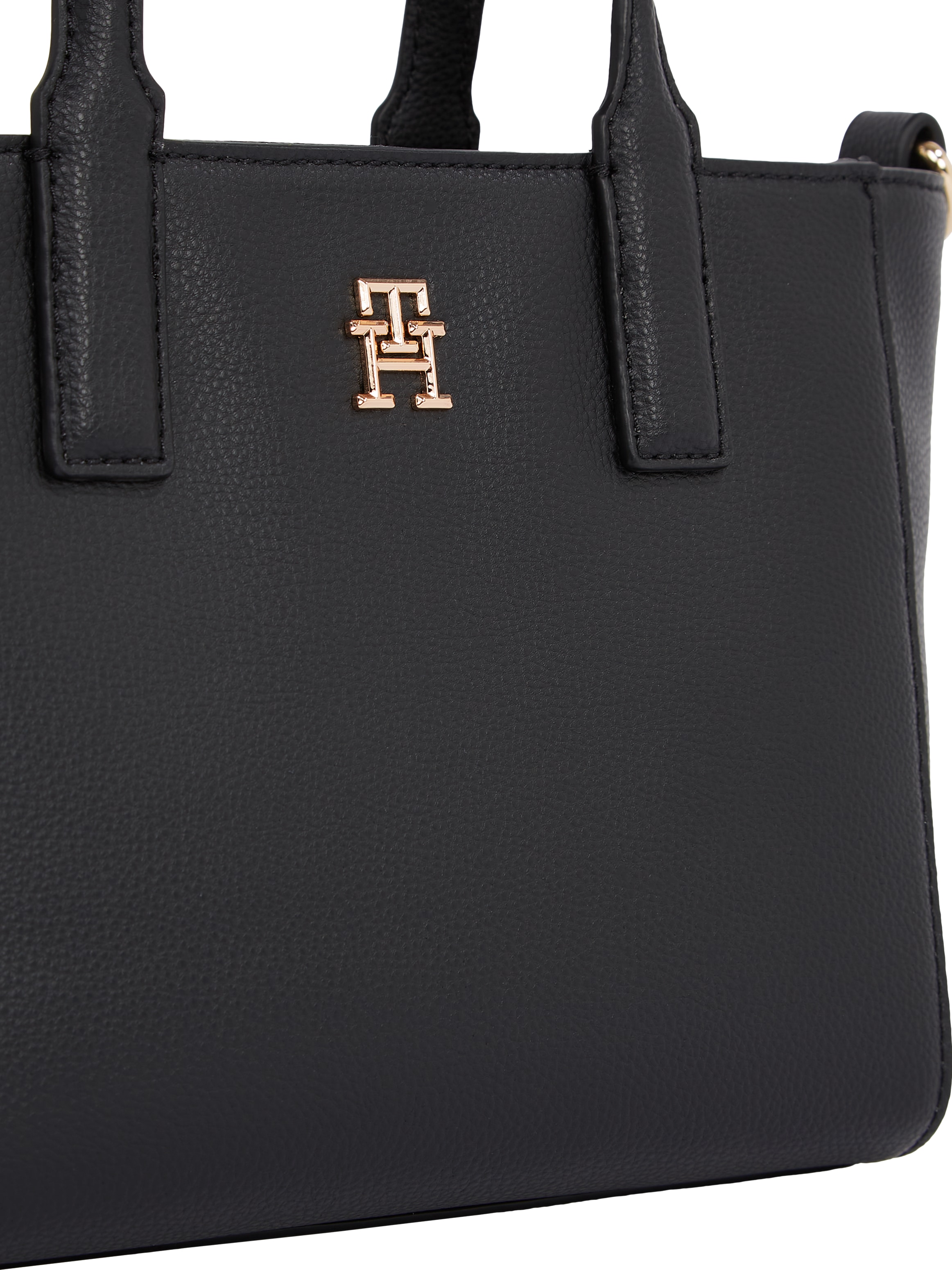 Tommy Hilfiger Shopper »TH SOFT LOGO MINI TOTE«, Damen Beuteltasche, Henkeltasche, Schultertasche mit TH-Logo
