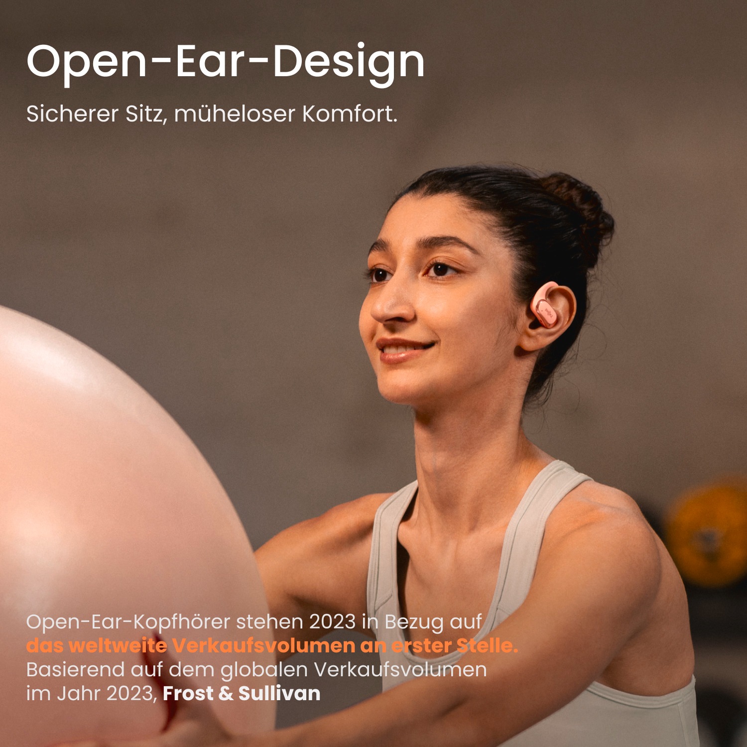 Shokz Open-Ear-Kopfhörer »OpenFit Air«, A2DP Bluetooth