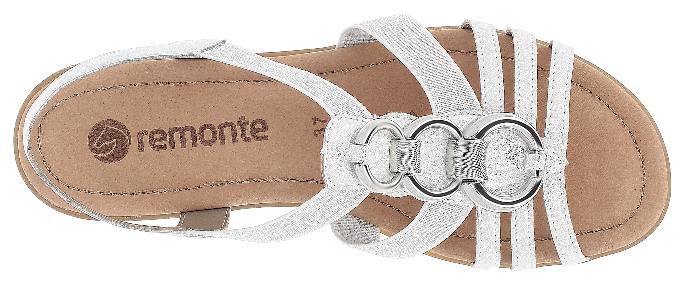 Remonte Riemchensandale, Keilabsatz, Sommerschuh, Sandalette mit Gummizügen