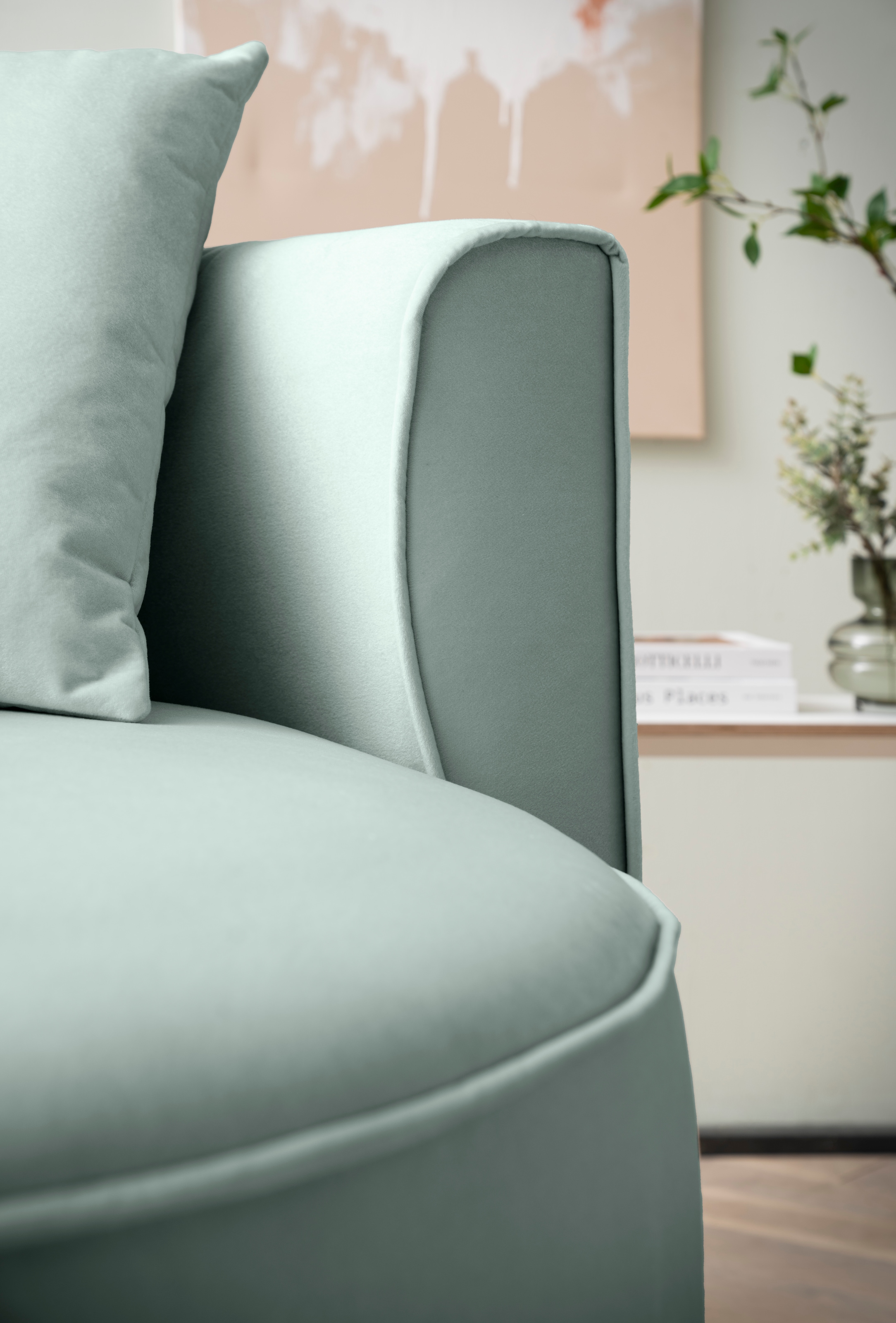 LeGer Home by Lena Gercke XXL-Sessel »Isalie, Lesesessel, Loveseat, inklusive Zierkissen«, extra große Sitzfläche, optional mit Hocker, moderne Farben