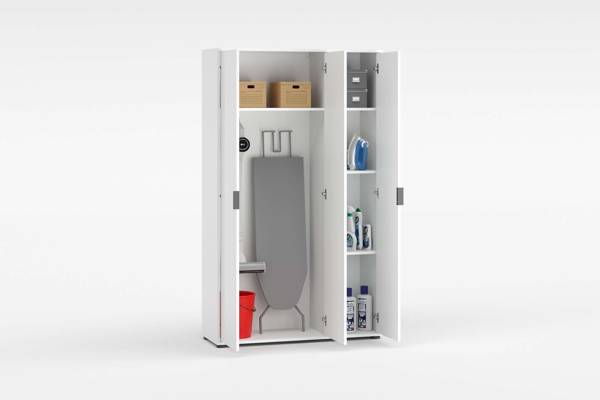 INOSIGN Mehrzweckschrank »Stauraumschrank , Breite 107 cm , Höhe 178 cm« 1 Stk. tlg. 3 Türen,3 kleine ,1 großer Einlegeboden- Schrank hochglanz lackiert