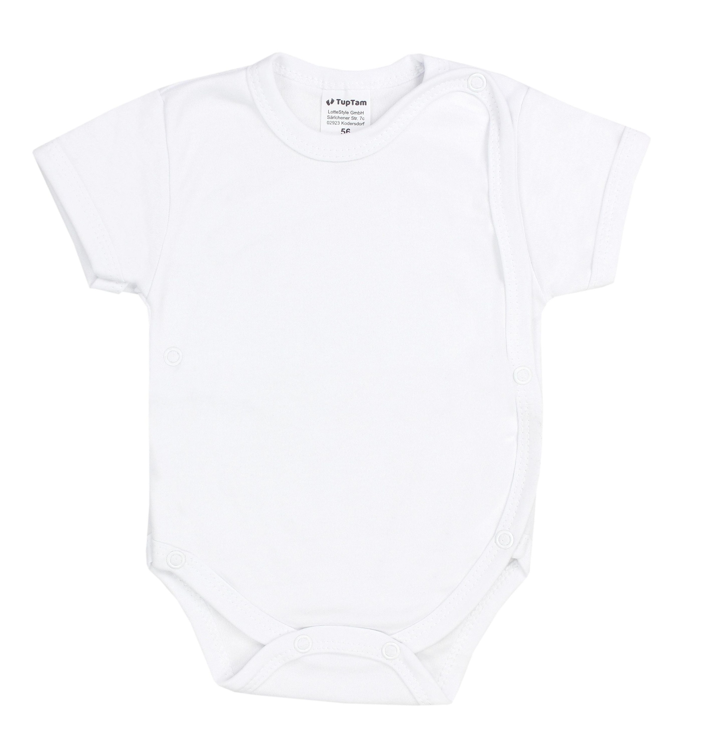 TupTam Kurzarmwickelbody »Wickelbody Baby Jungen Kurzarm Wickelbody 5er Set«