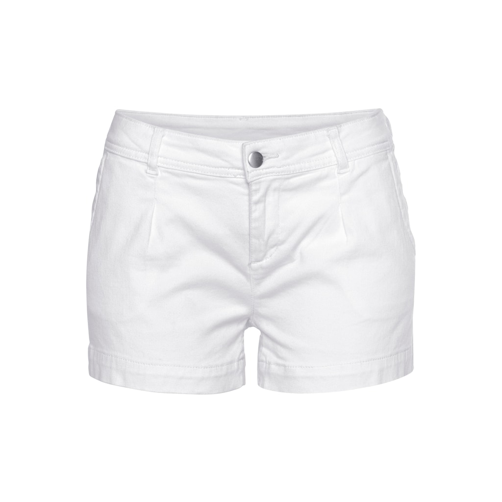 LASCANA Shorts, aus Baumwollstretch mit Taschen, kurze Hose, Freizeitlook