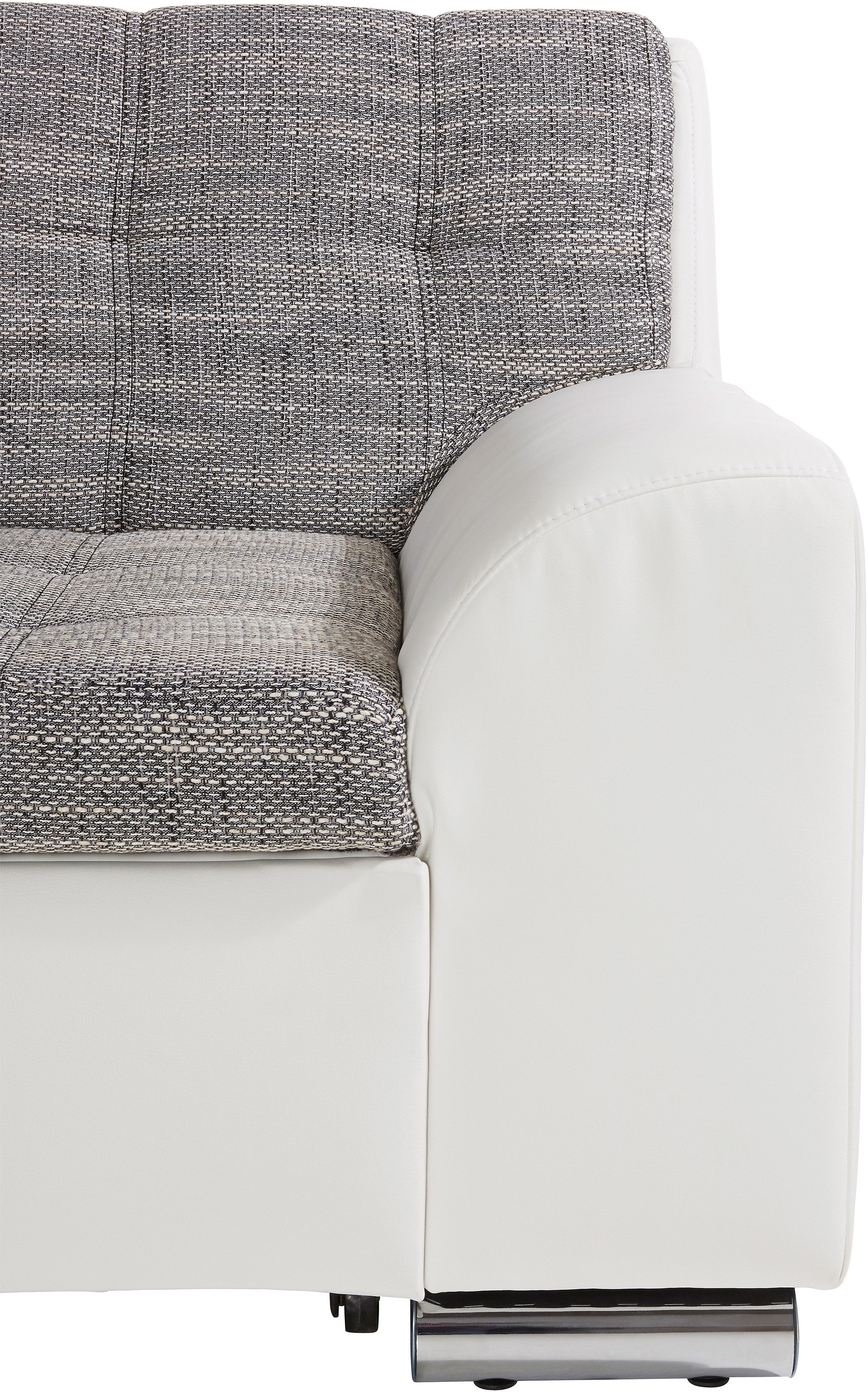 DOMO collection Ecksofa Treviso, wahlweise mit Bettfunktion, incl. Zierkissen