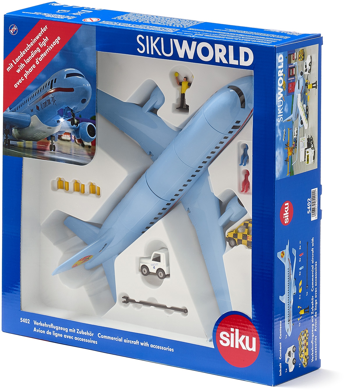 Siku Spielzeug-Flugzeug »SIKU World, Verkehrsflugzeug (5402)«, mit Licht