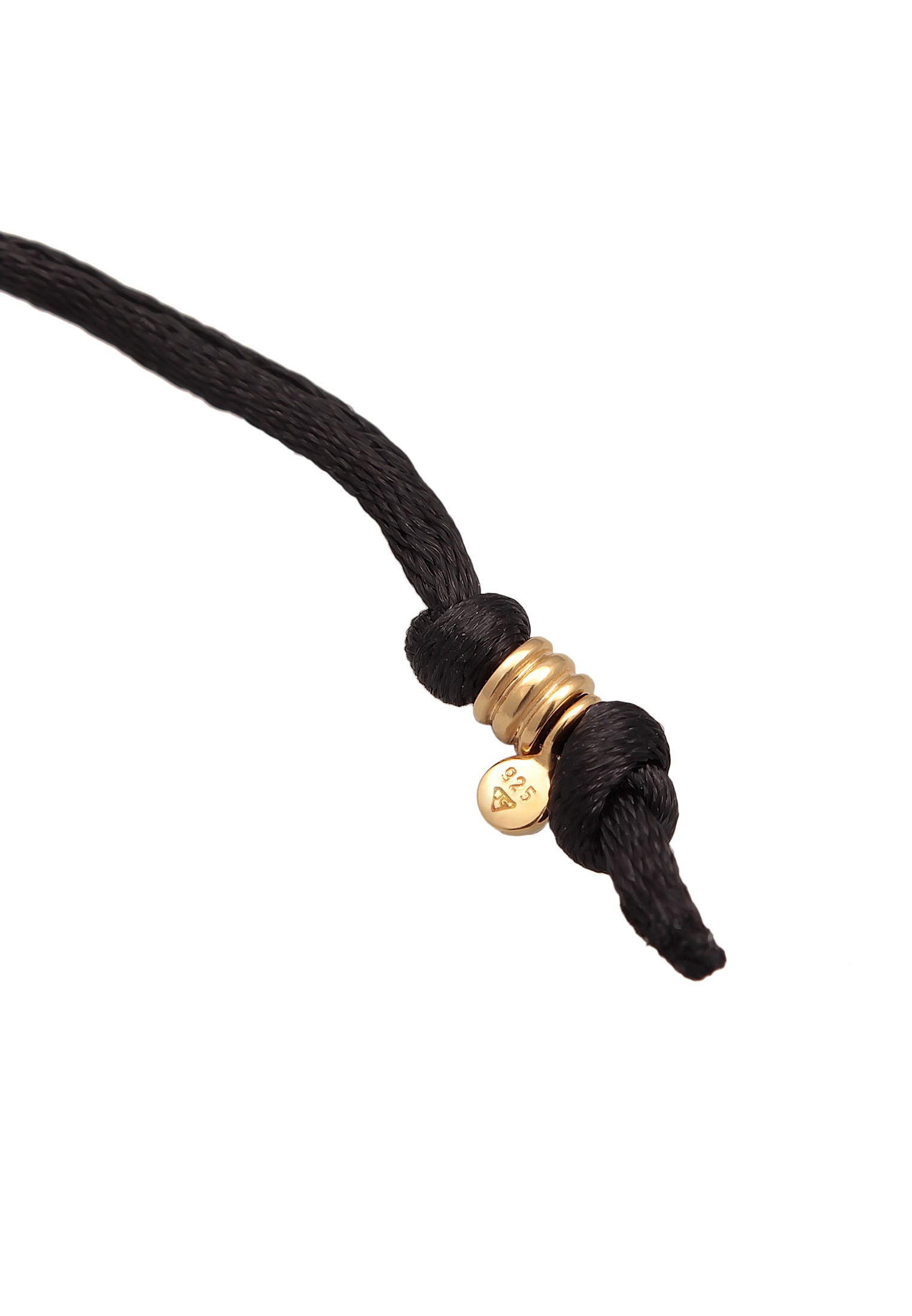 Elli Kette mit Anhänger »Halskette Satinband Tropfen Anhänger 925 Silber«