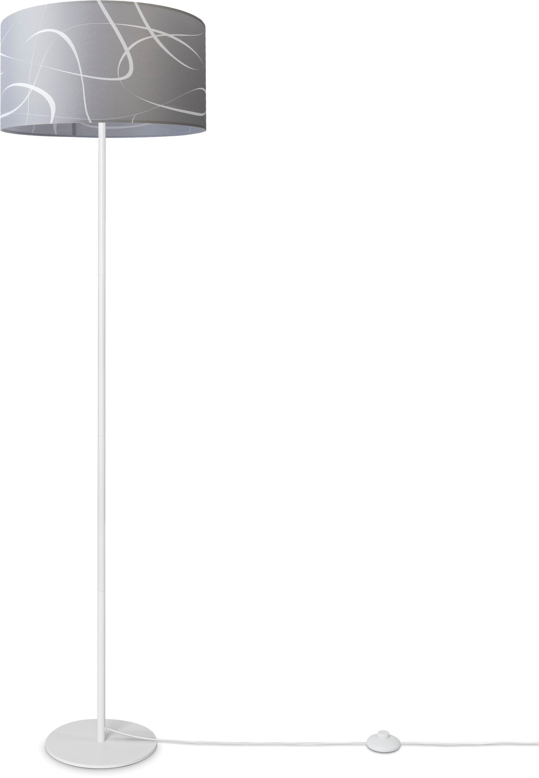 Paco Home Stehlampe »Luca Tribal«, Leuchtmittel E27 | ohne Leuchtmittel, Dreibein Mit Lampenschirm Stoff Stehleuchte Modern Abstrakt Uni E27