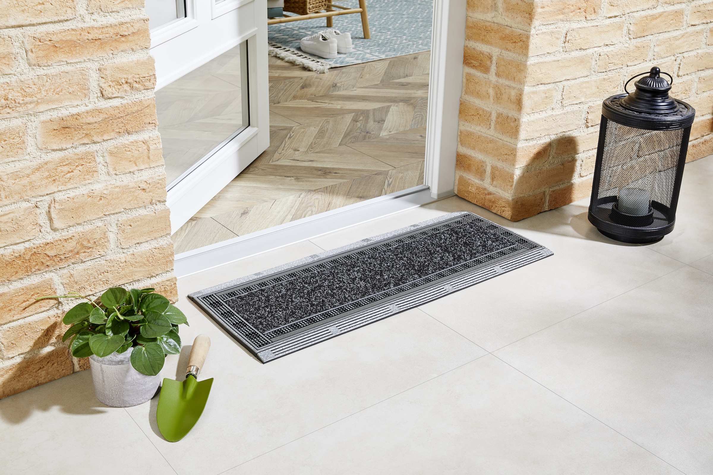 Home2Fashion Fußmatte »CenterClean 2022«, rechteckig, schmale Schmutzfangmatte, strapazierfähig, In- und Outdoor geeignet