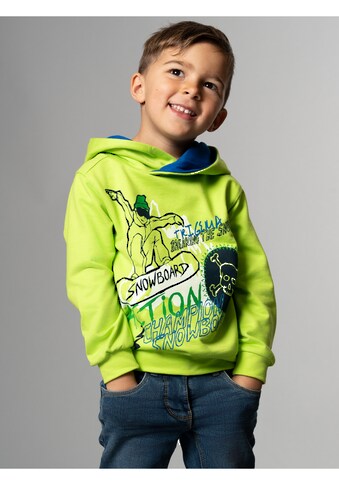 Sweatshirt »TRIGEMA Hoodie mit coolem Snowboard-Print«