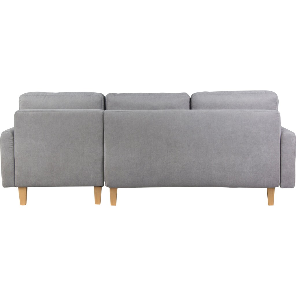 Home affaire Ecksofa »Triplo, Zierkissen, Schlaffunktion, B/T/H: 234/164/89 cm, L-Form«