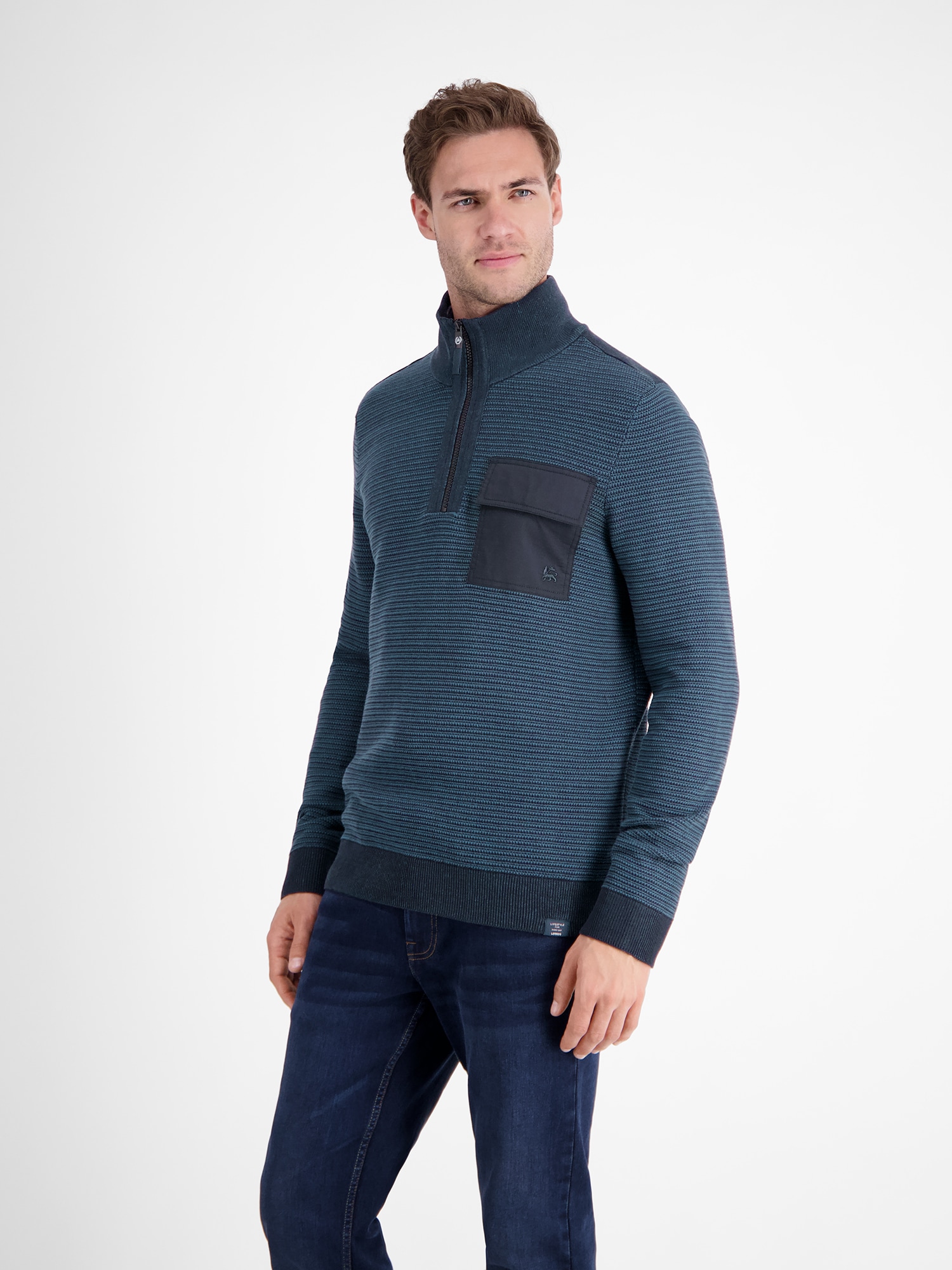 LERROS Strickpullover »LERROS Stricktroyer in Strukturstrick«