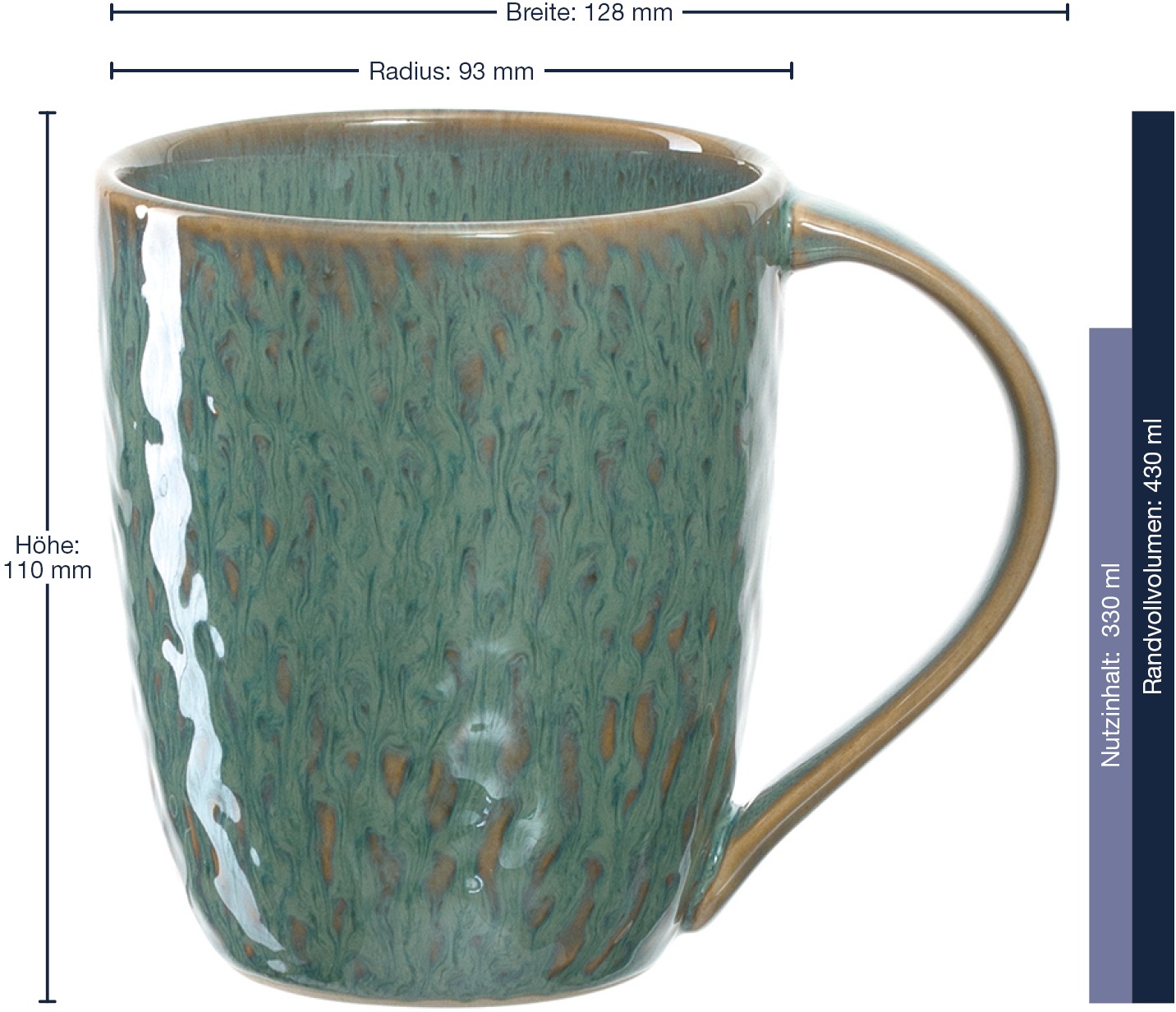 LEONARDO Becher »Matera«, (Set, 6 tlg.), 430 ml, 6-teilig