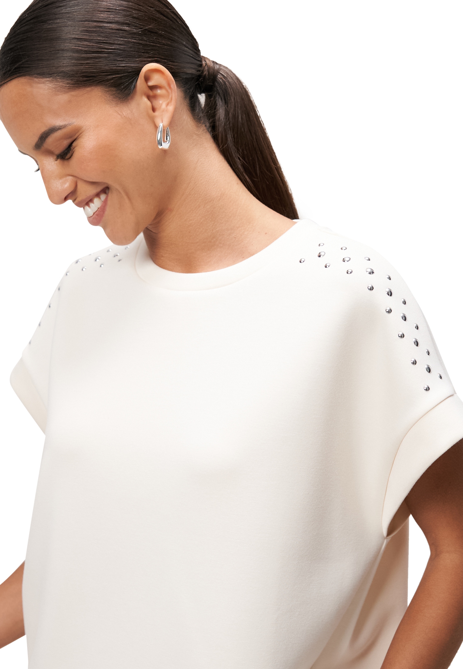 Zero Sweatshirt »Sweatshirt mit Nieten«