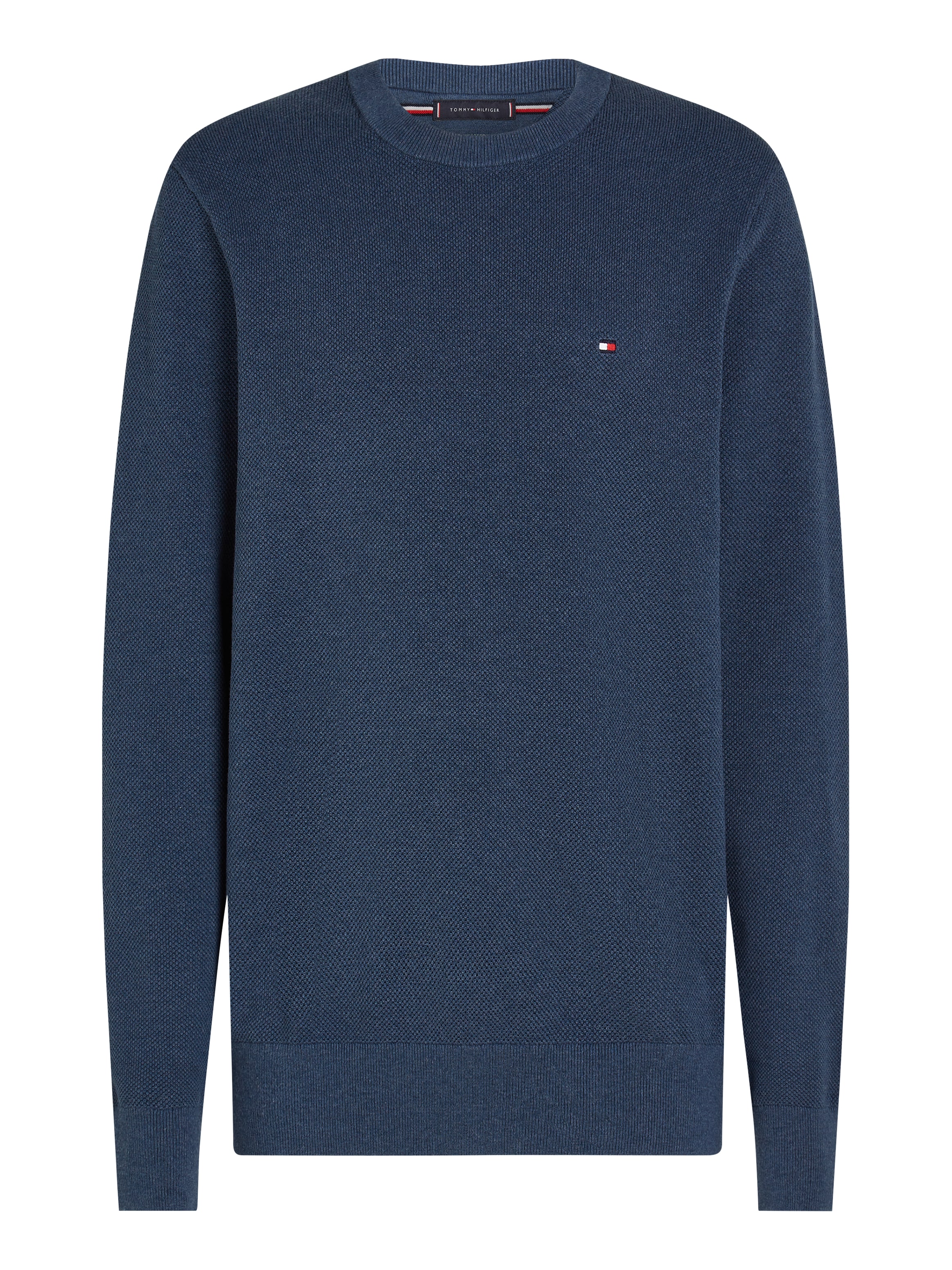 Tommy Hilfiger Rundhalspullover »ESSENTIAL STRUCTURE CREW NECK«, mit feiner Struktur