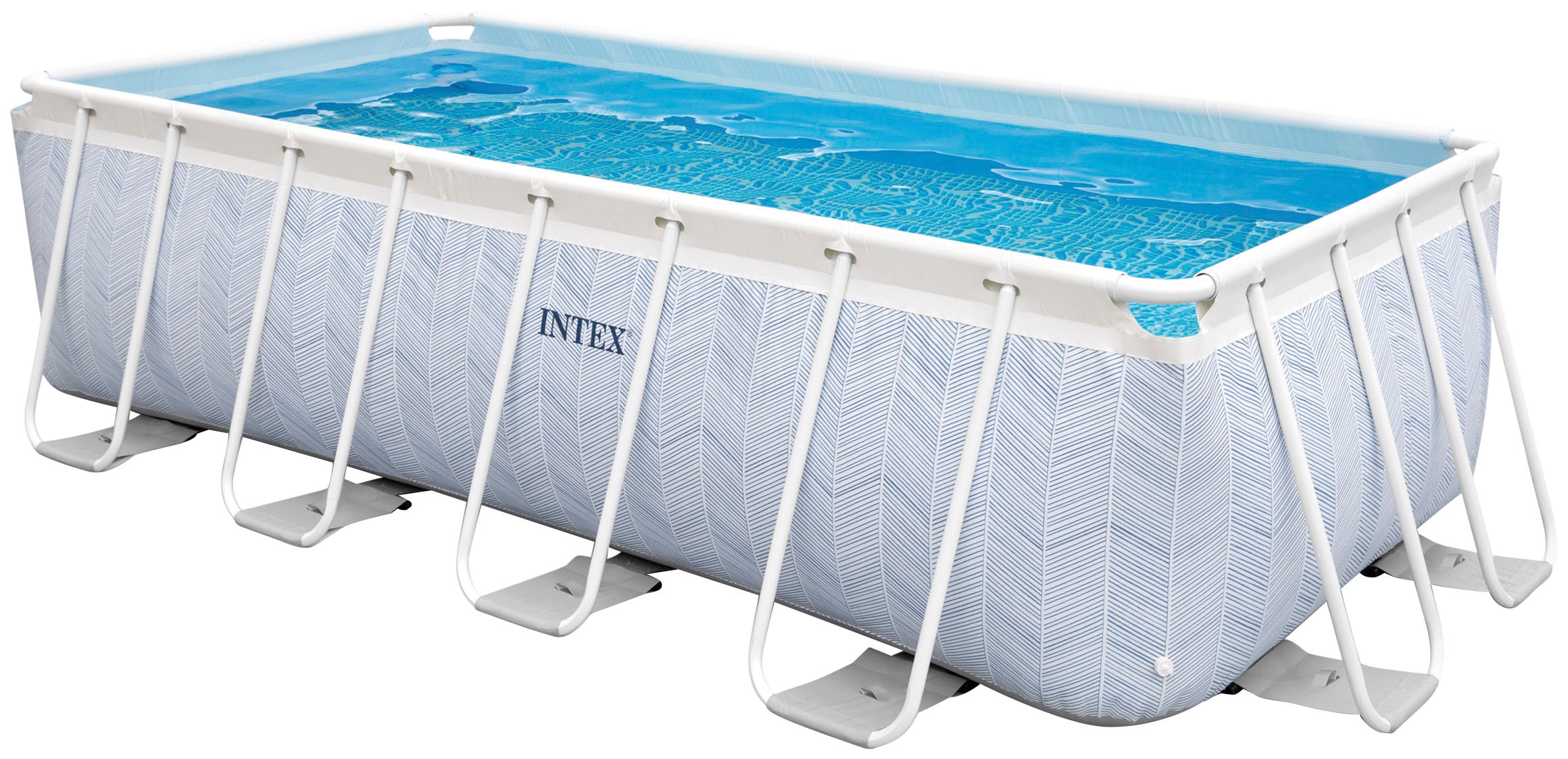 Intex Rechteckpool »CHEVRON PRISM RECTANGULAR«, (Set, 3 tlg.), .