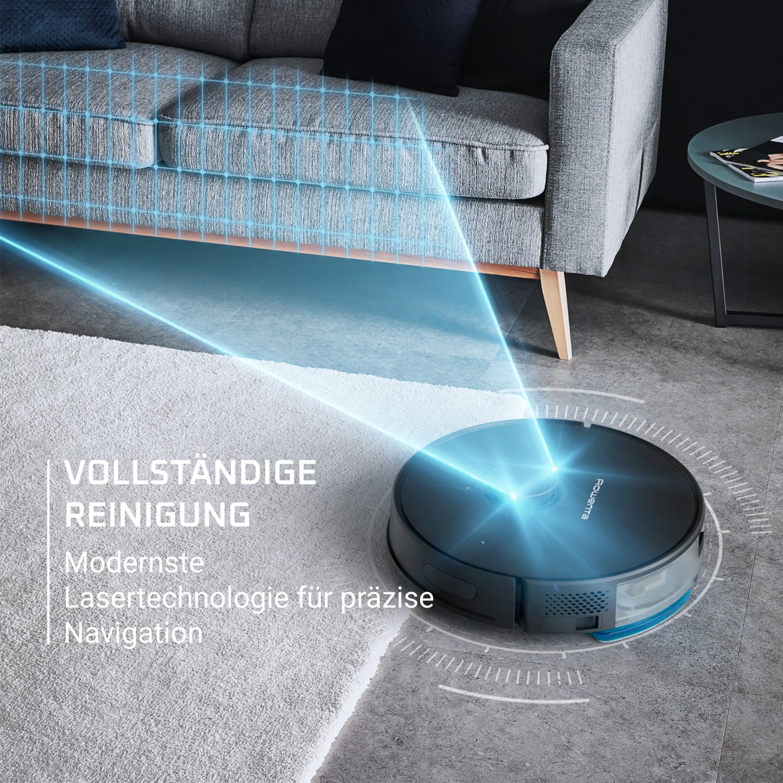 Rowenta Nass-Trocken-Saugroboter »X-Plorer 75S Neo, mit Wischfunktion, 2700 Pa Saugleistung«, präzise Lasernavigation, Sprach-Assistent, lange Akku-Laufzeit, RR85E1