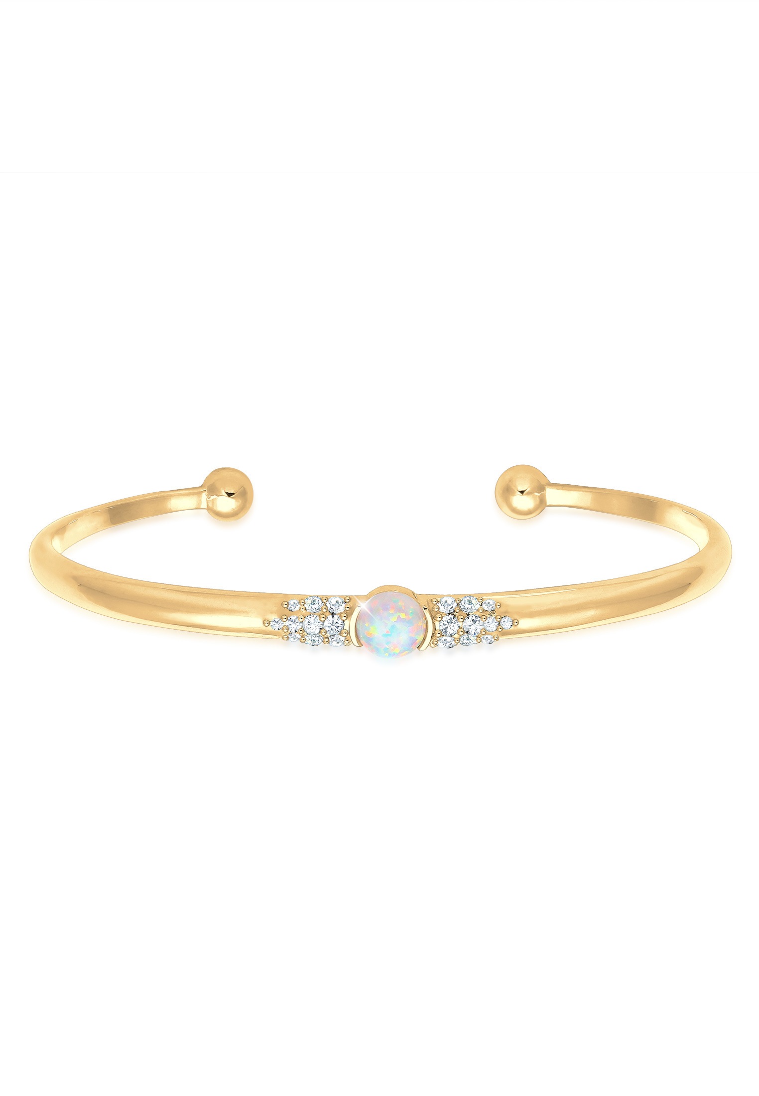 Armreif »Armband Elli PREMIUM Armband Armreif Offen Opal Kristall 925 Silber«