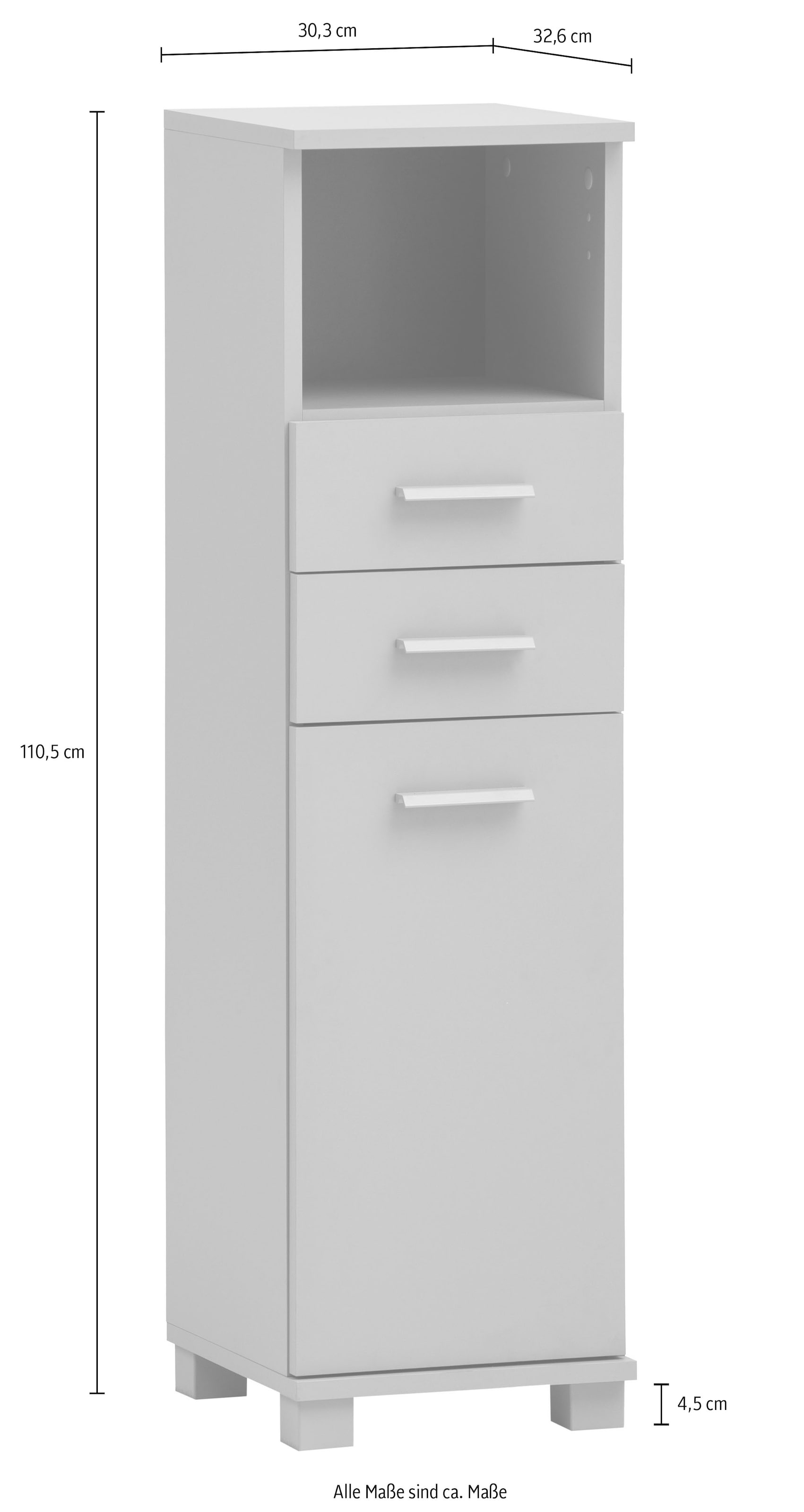 Schildmeyer Midischrank »Mono, in zwei Breiten verfügbar, mit Schubkästen und Ablagefach«, Made in Germany