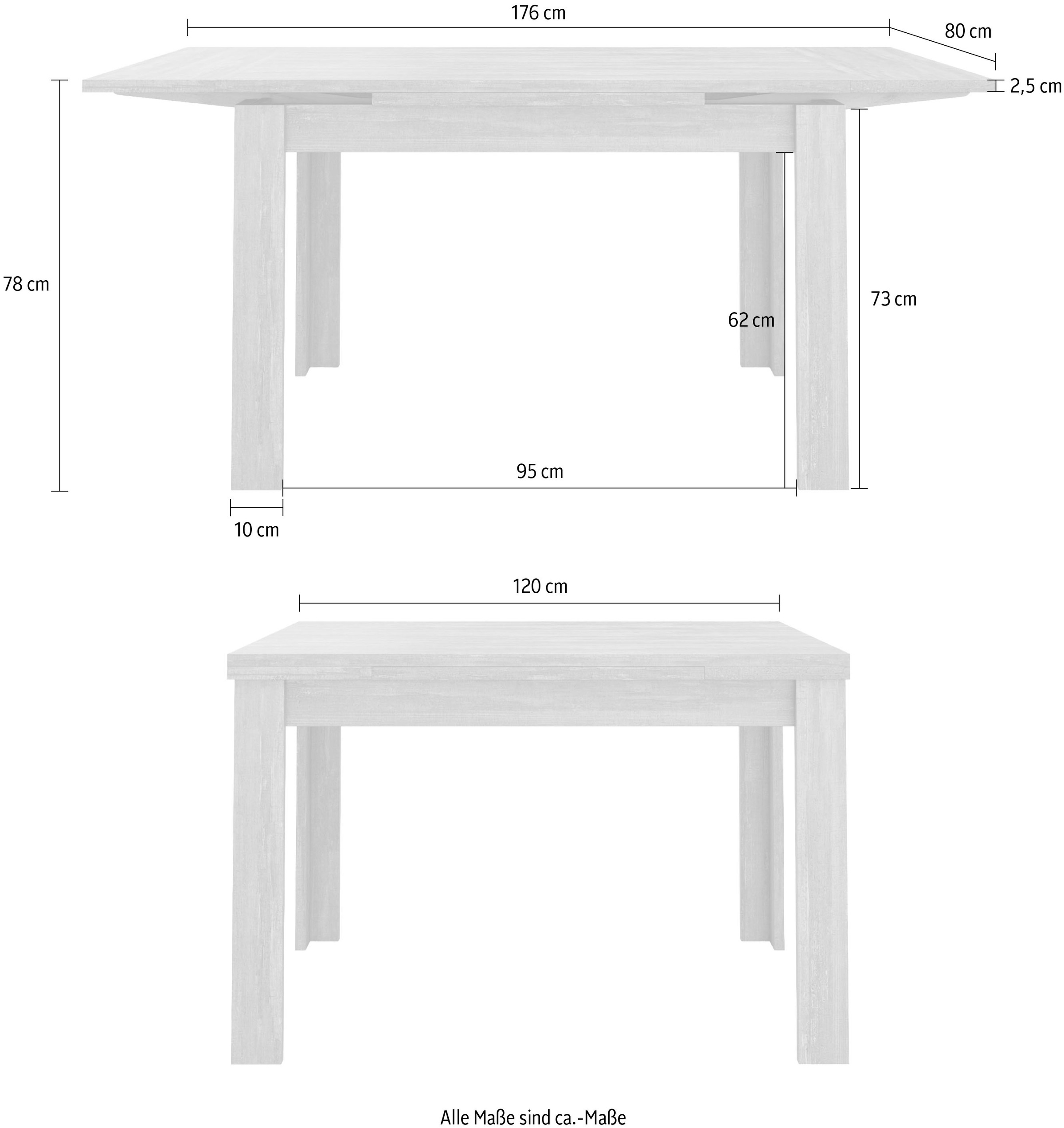 Mäusbacher Esstisch »Monti«, BESTSELLER!, Tisch, Küchentisch, Auszugstisch ausziehbar auf 136 cm