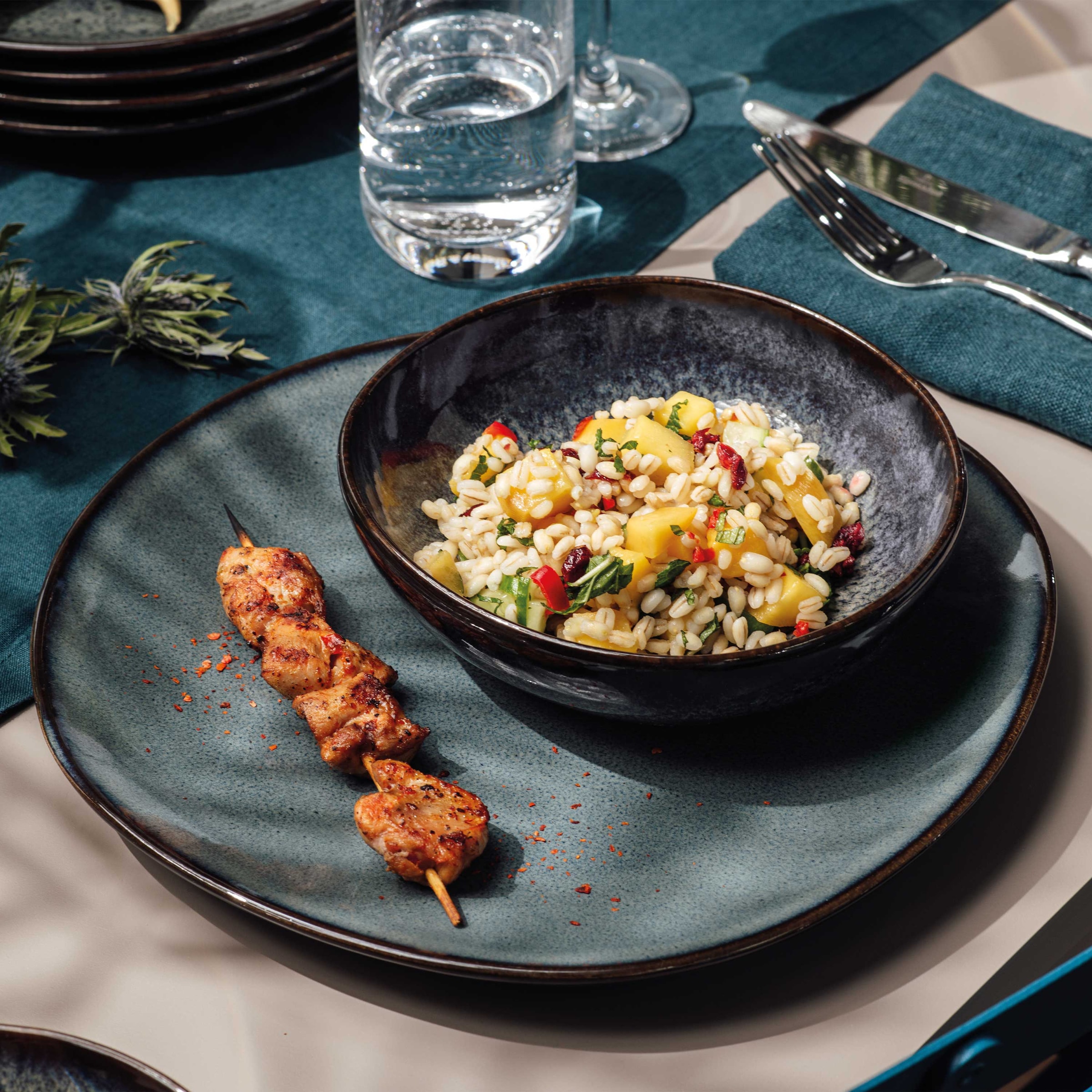 Villeroy & Boch Geschirr-Set »Lave gris Tafelset« Effektglasur im handmade Pottery Look