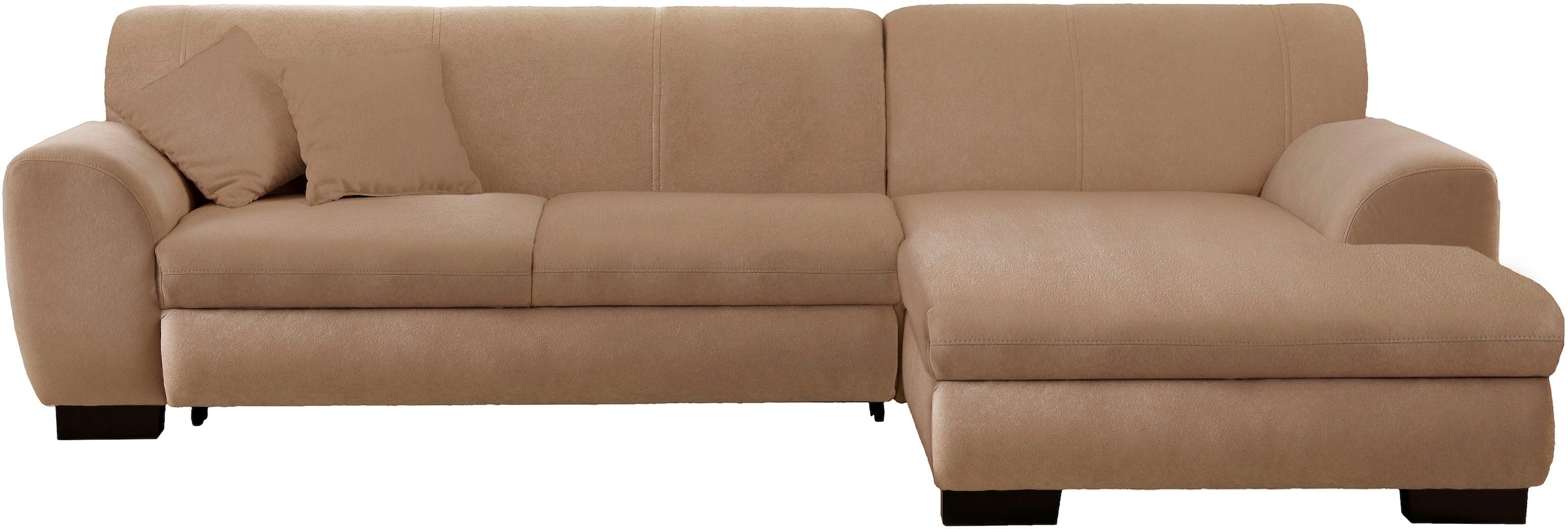 Home affaire Ecksofa »Nika zeitlos und elegant, L-Form«, wahlweise mit Bettfunktion, auch in Cord