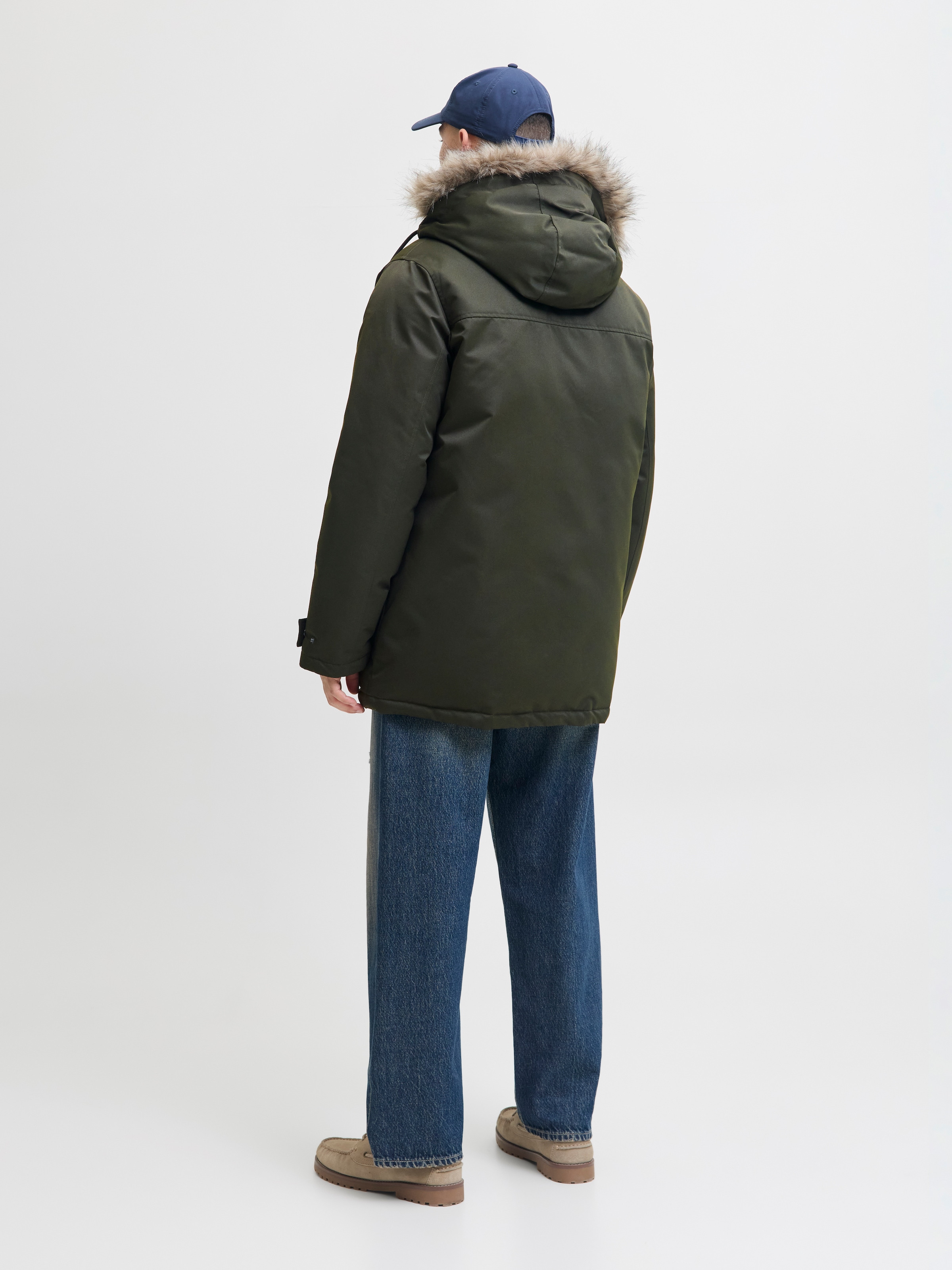 Jack & Jones Parka »JJCHARLIE DETACHABLE FAUX FUR PARKA« mit Kapuze
