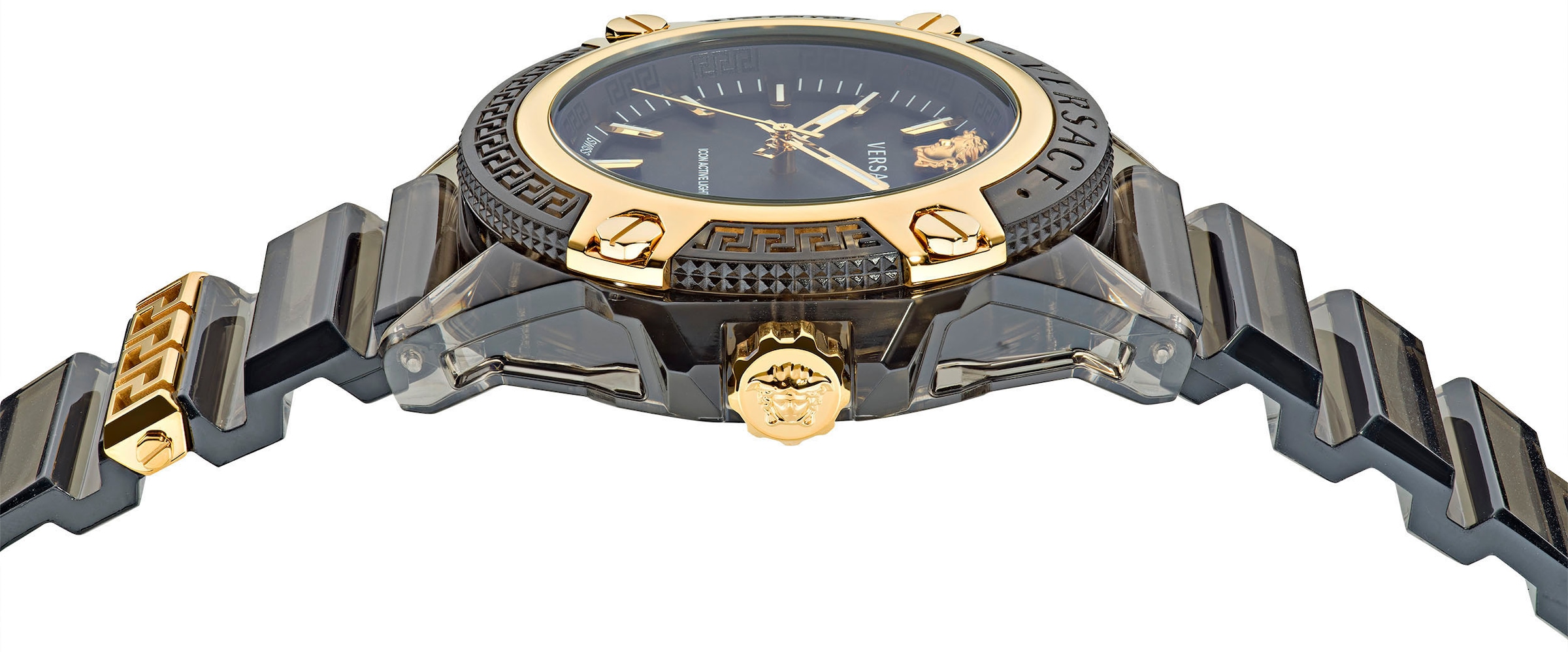 Versace Quarzuhr »ICON ACTIVE, VE6E00123«, Armbanduhr, Herrenuhr, Swiss Made, Leuchtzeiger, Saphirglas, analog