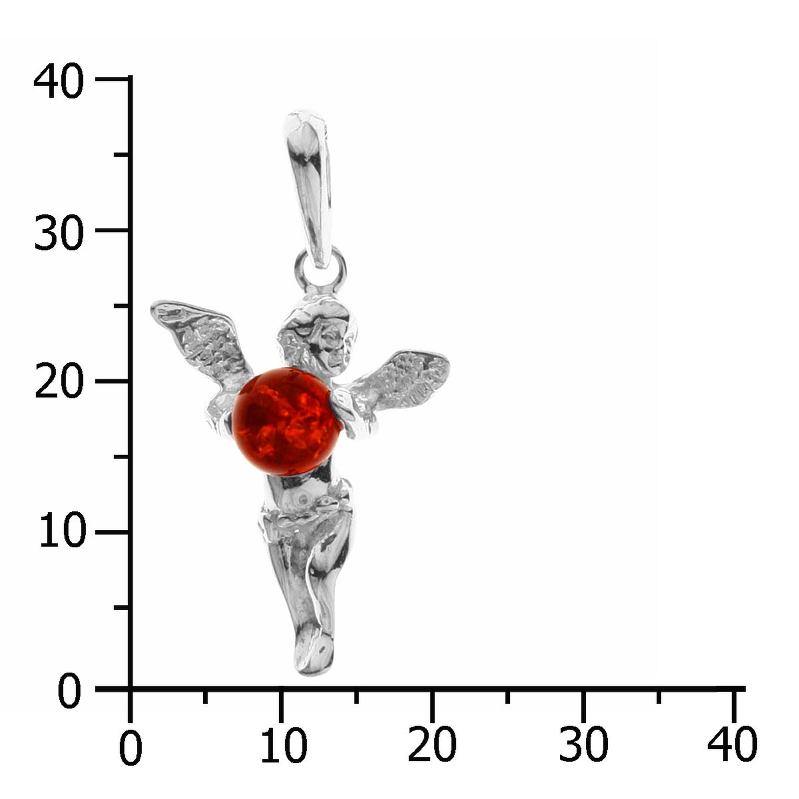 OSTSEE-SCHMUCK Kettenanhänger »- Elfe - Silber 925/000 - Bernstein«