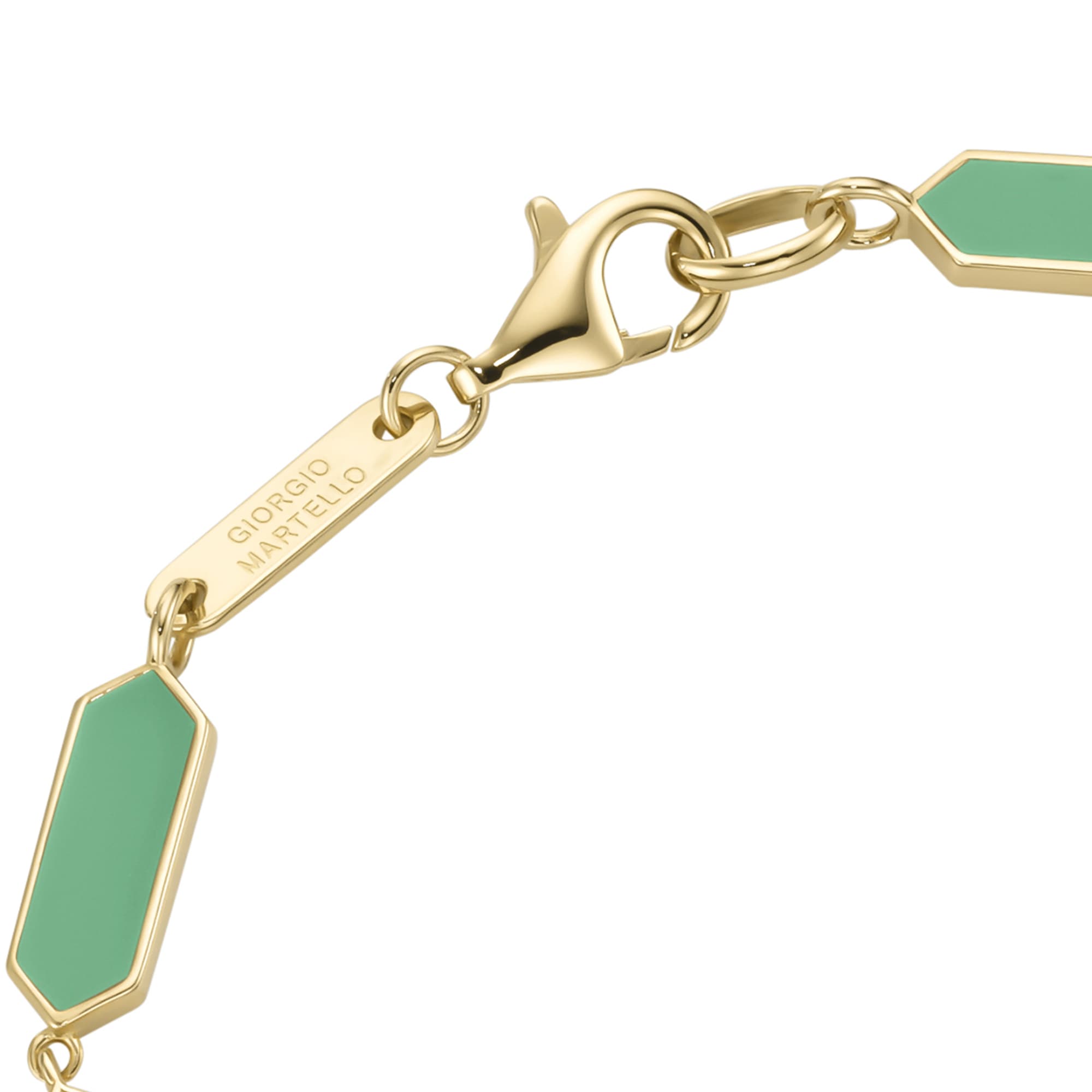 GIORGIO MARTELLO MILANO Armband »Armband mit Emaille-Einlagen und Zirkonia, Silber 925«