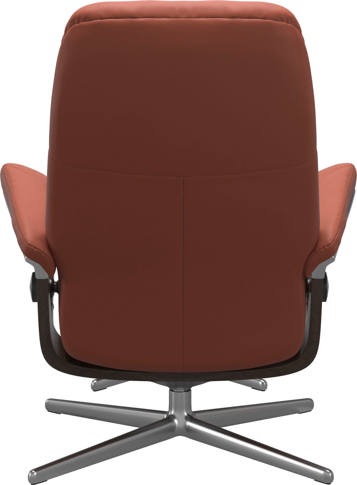 Stressless® Relaxsessel »Consul«, (Set, Relaxsessel mit Hocker), mit Hocker, mit Cross Base, Größe S, M & L, Holzakzent Wenge