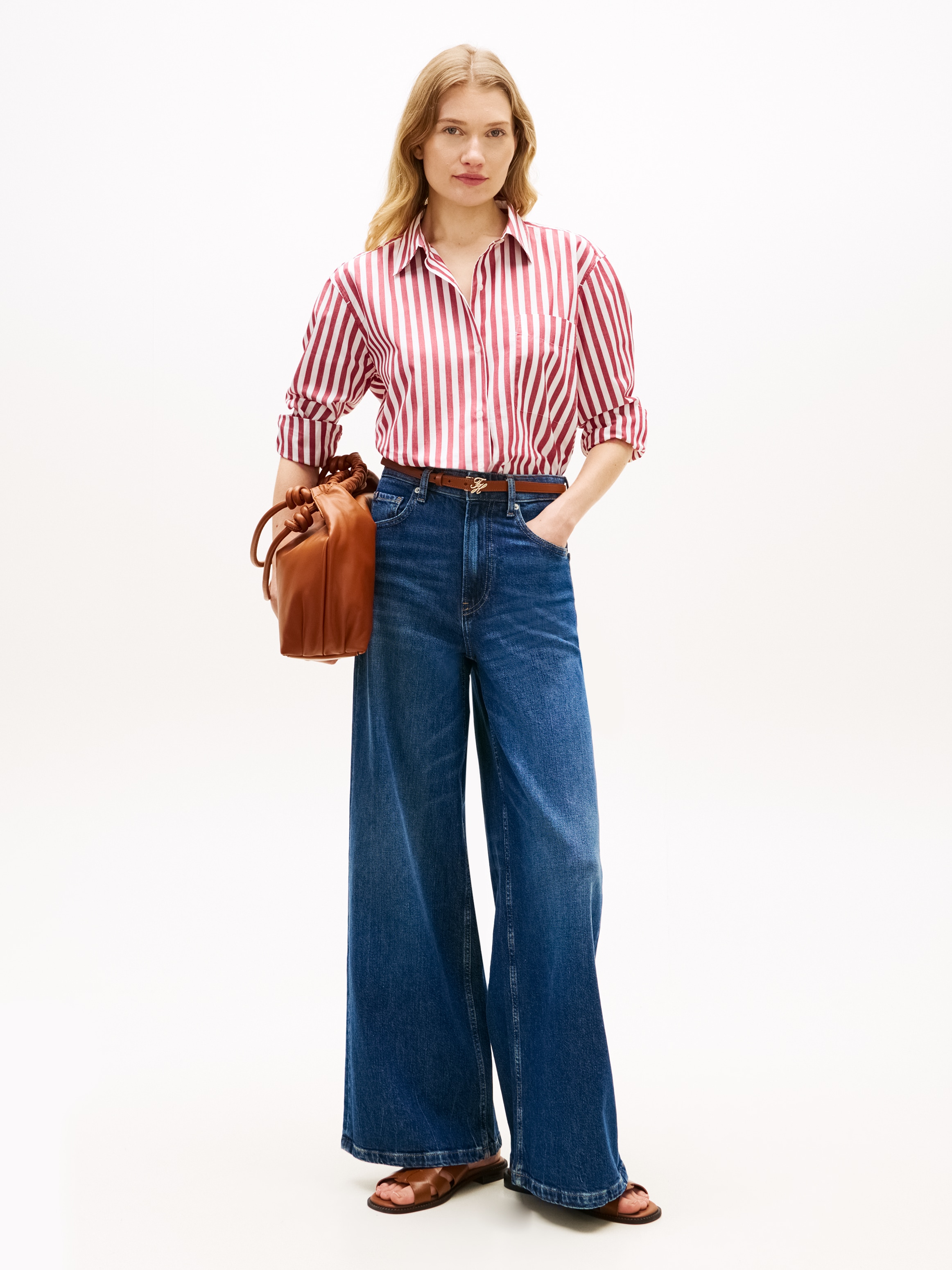 Tommy Hilfiger Langarmbluse »ESS POPLIN EASY FIT SHIRT« Baumwolle