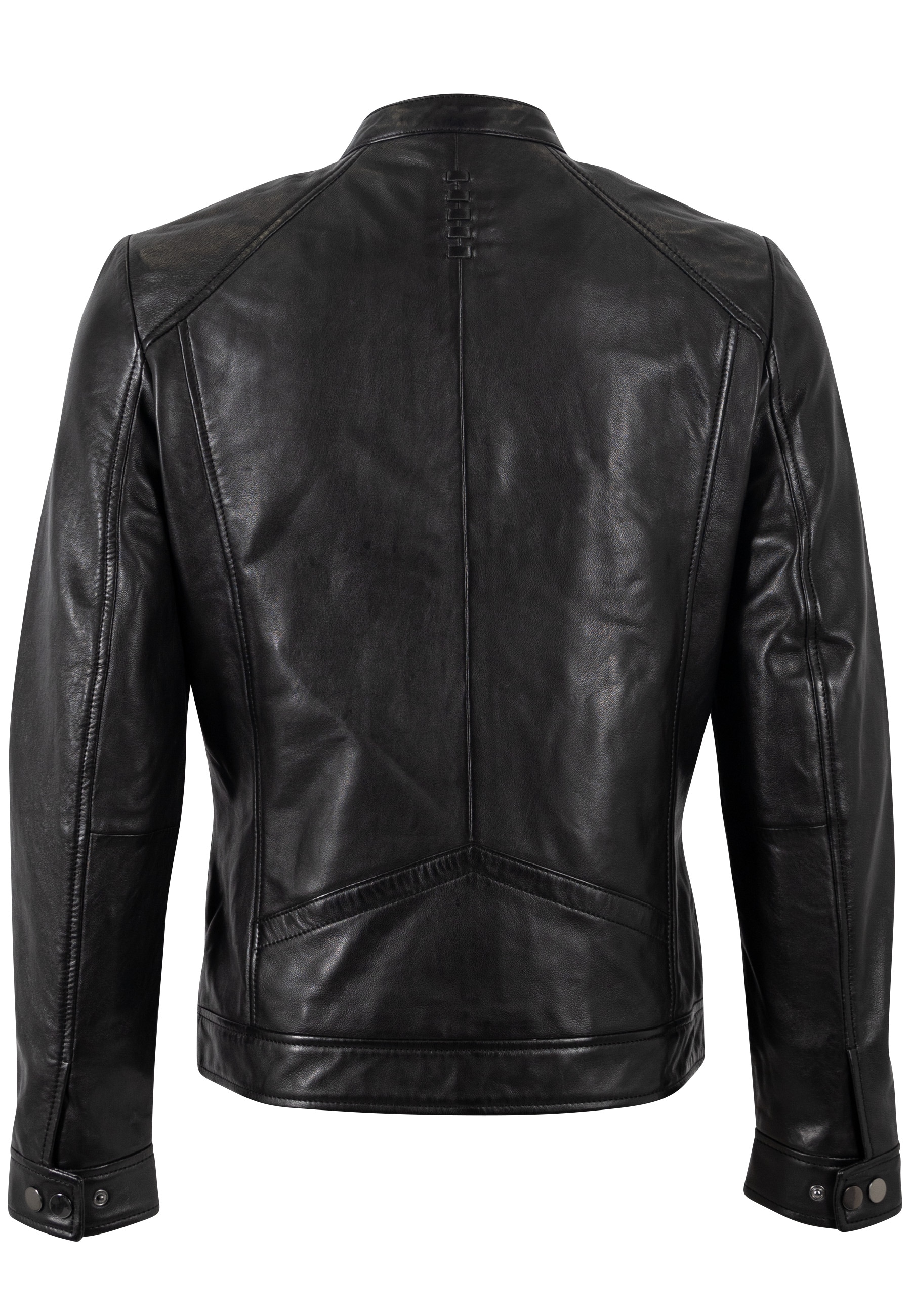 Mauritius Lederjacke »MMTibor SF« kurzer Kragen mit Druckknöpfen