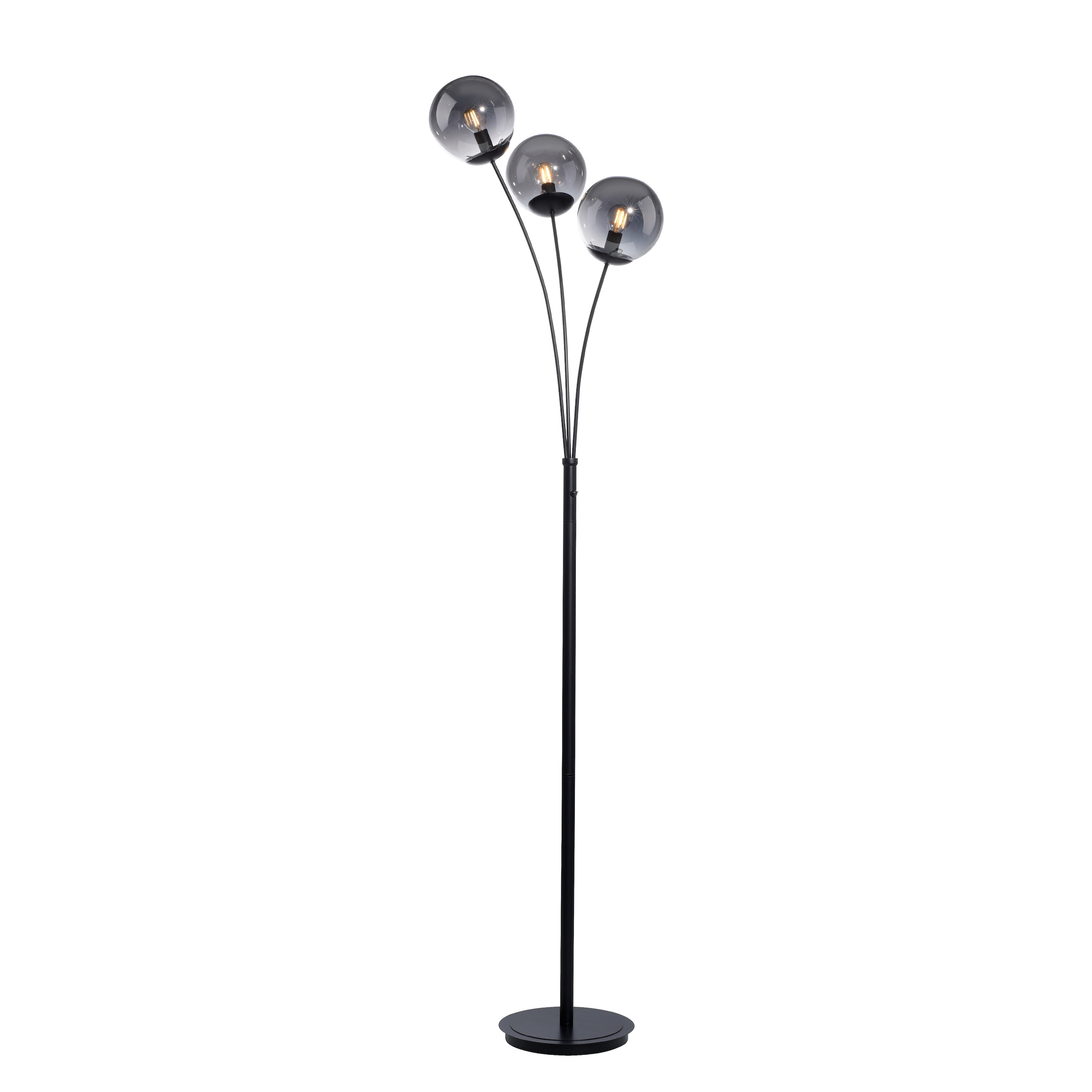 JUST LIGHT Stehlampe »BIG WIDOW«, 3 flammig, Leuchtmittel E14 | ohne Leuchtmittel, ExklusiveE14, Schalter, Kippschalter