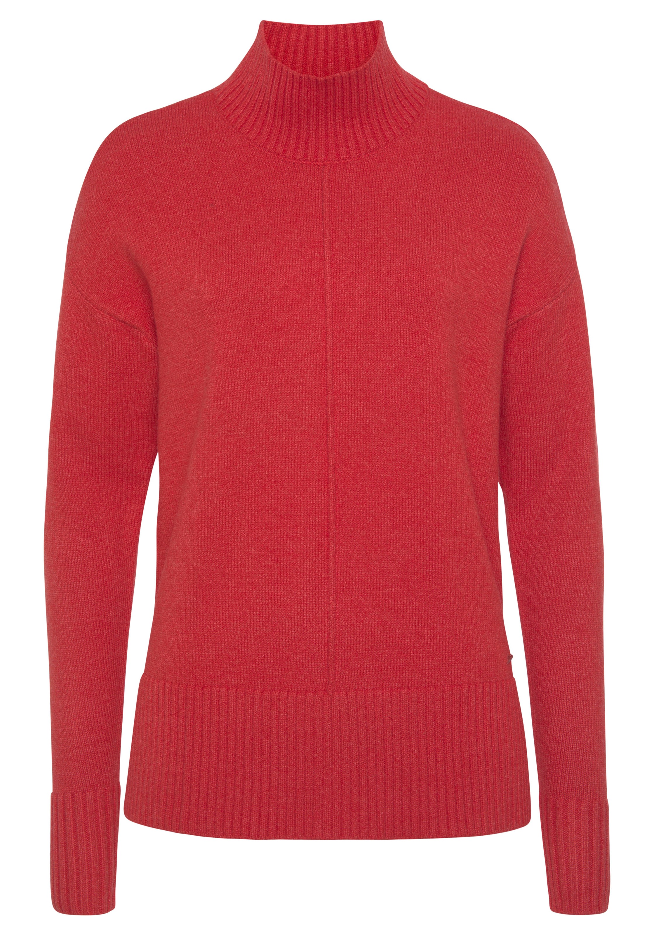 Laura Scott Stehkragenpullover, mit Zierbiese