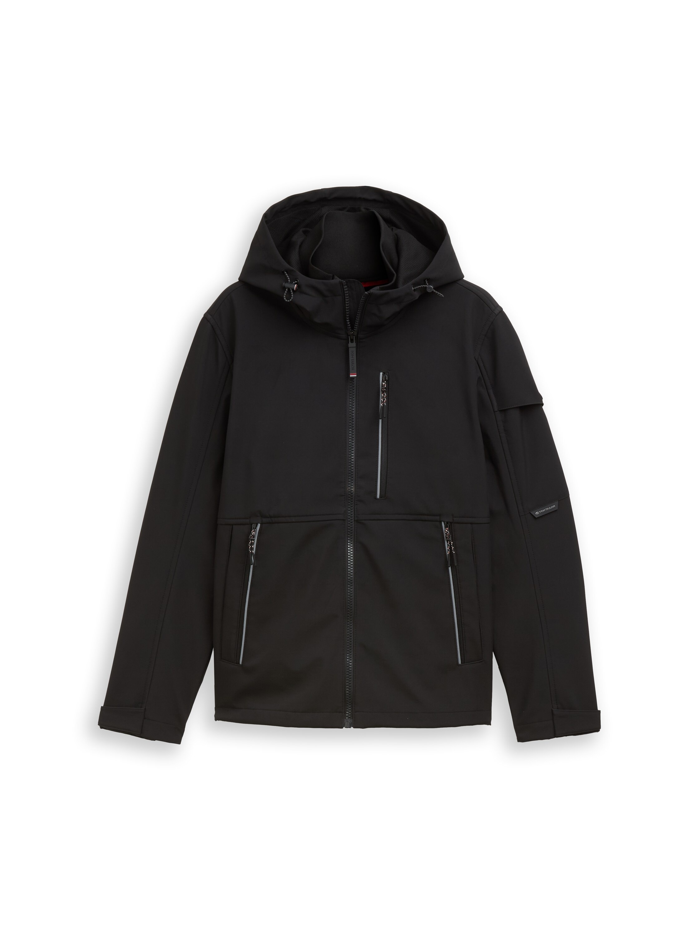 TOM TAILOR Softshelljacke mit Kapuze mit Taschen