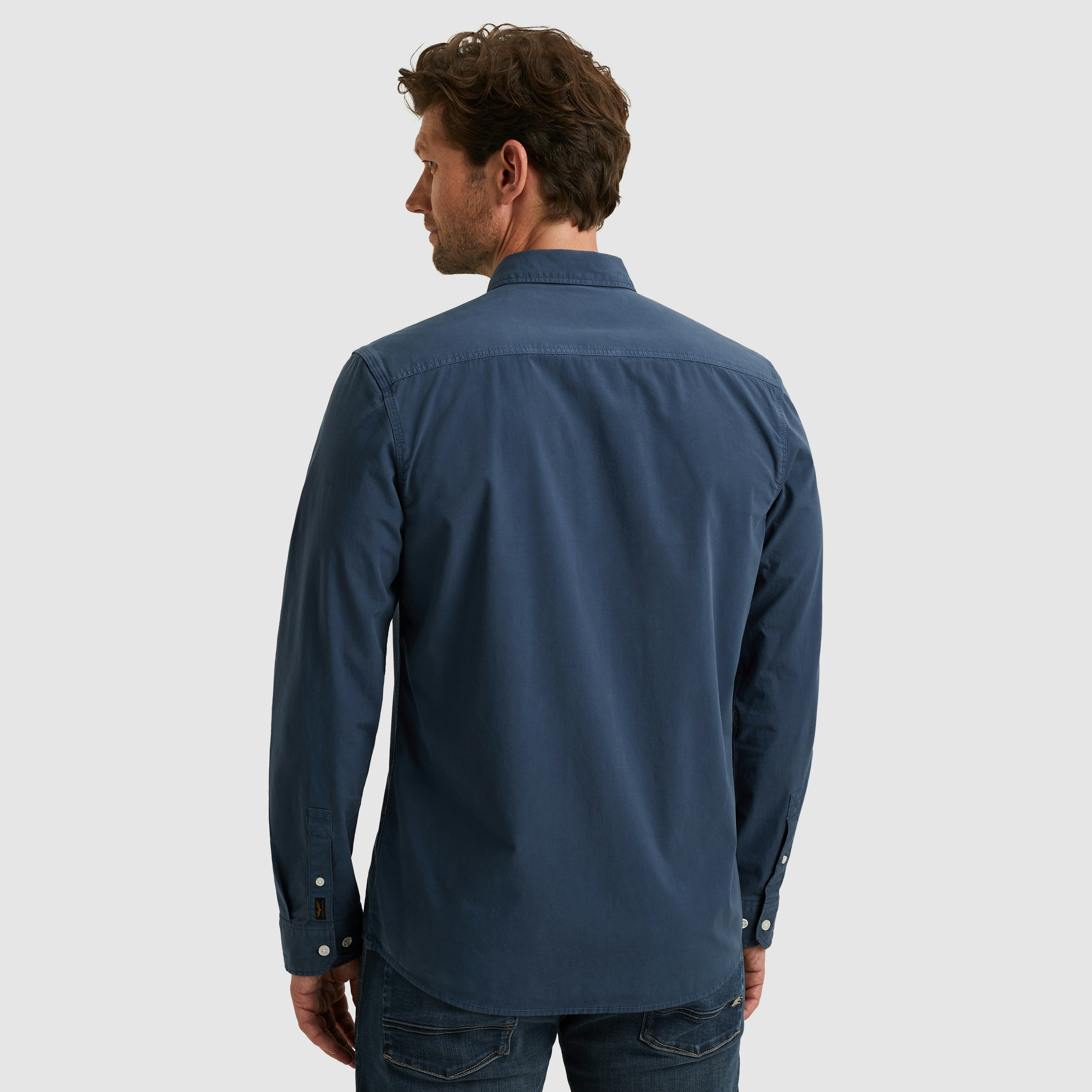 PME LEGEND Langarmhemd, mit Logo Stickerei
