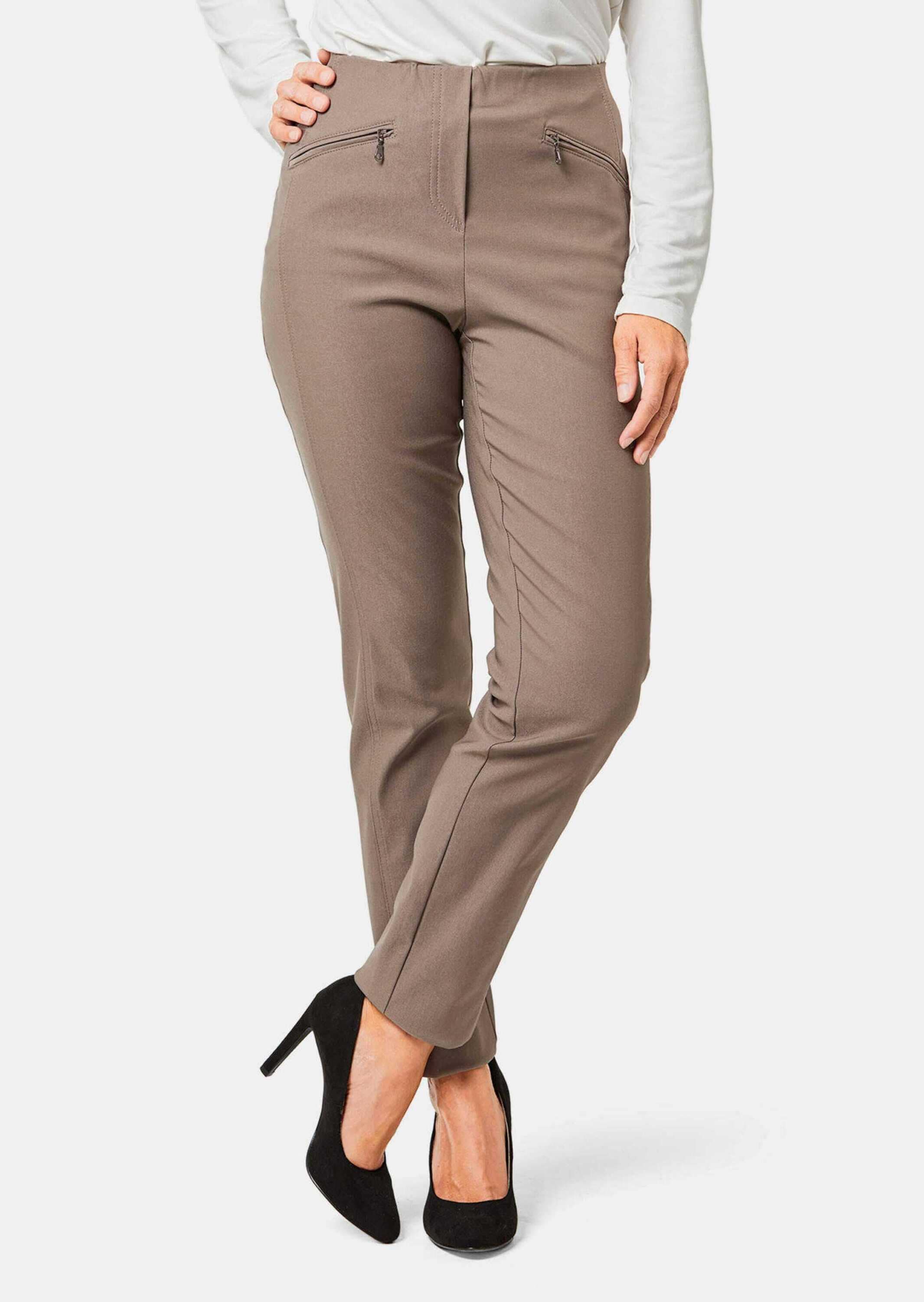 GOLDNER 2-in-1-Hose »Kurzgröße Wärmende Schlupfhose LOUISA in knitterarmer Ware«