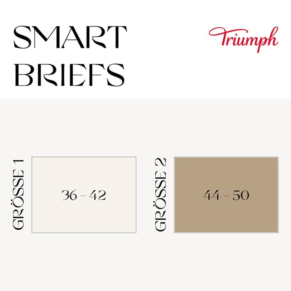 Triumph Slip »Smart Natural Brazilian String 2P«, (2er Pack), modern und minimalistisch