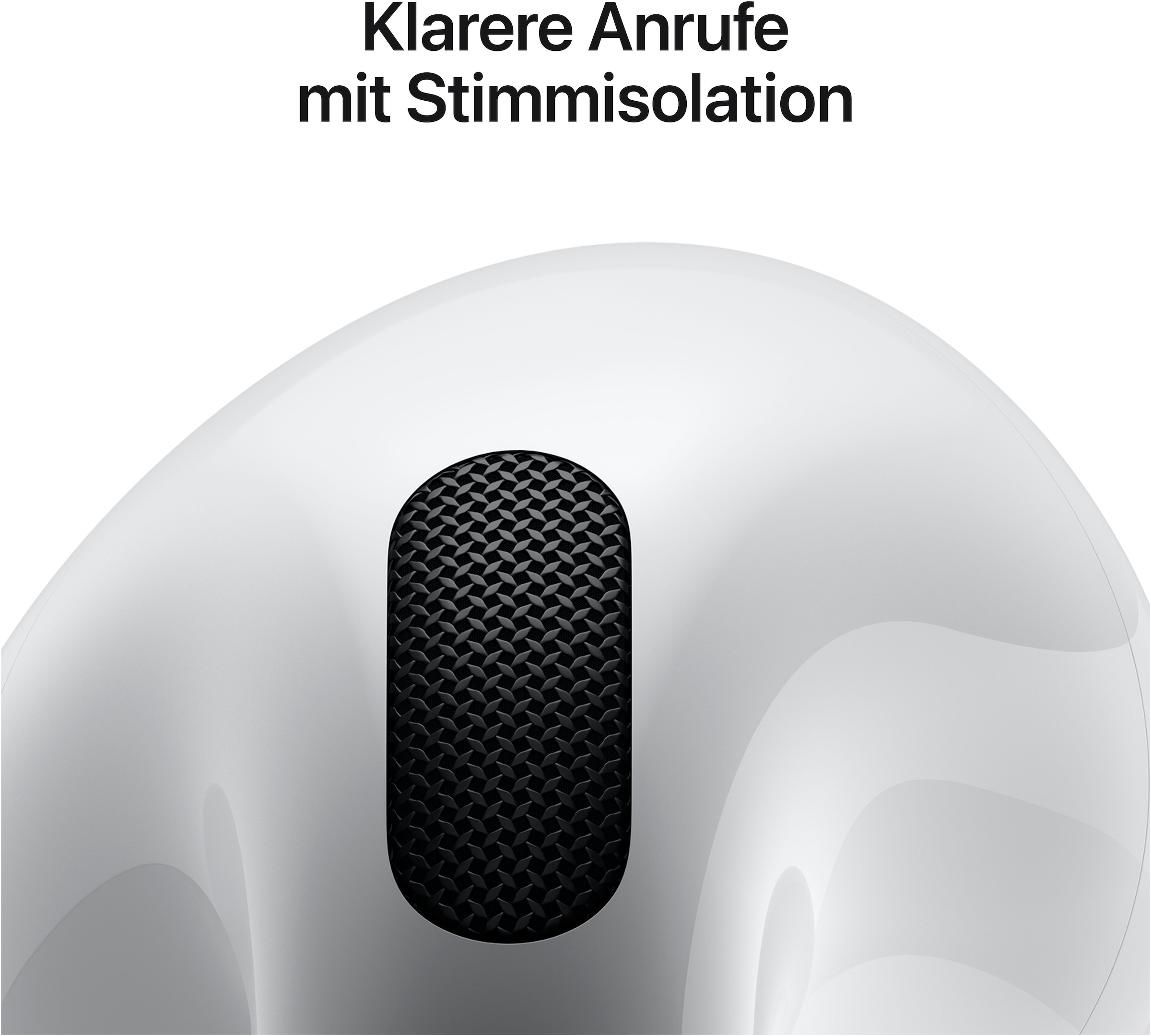 Apple wireless In-Ear-Kopfhörer »AirPods 4«, Bluetooth, kompatibel mit Siri-integrierte Steuerung für Anrufe und Musik