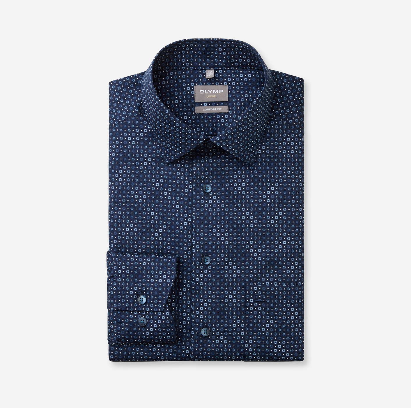 OLYMP Businesshemd »Luxor comfort fit«, mit charmanten Minimal-Dessin
