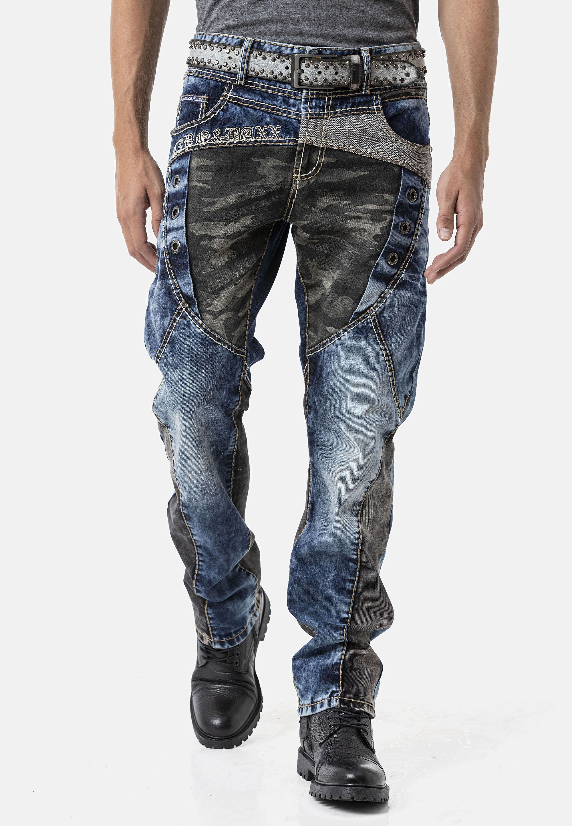 Cipo & Baxx Regular-fit-Jeans »Cipo & Baxx Jeanshose CD894« mit stylischer Waschung