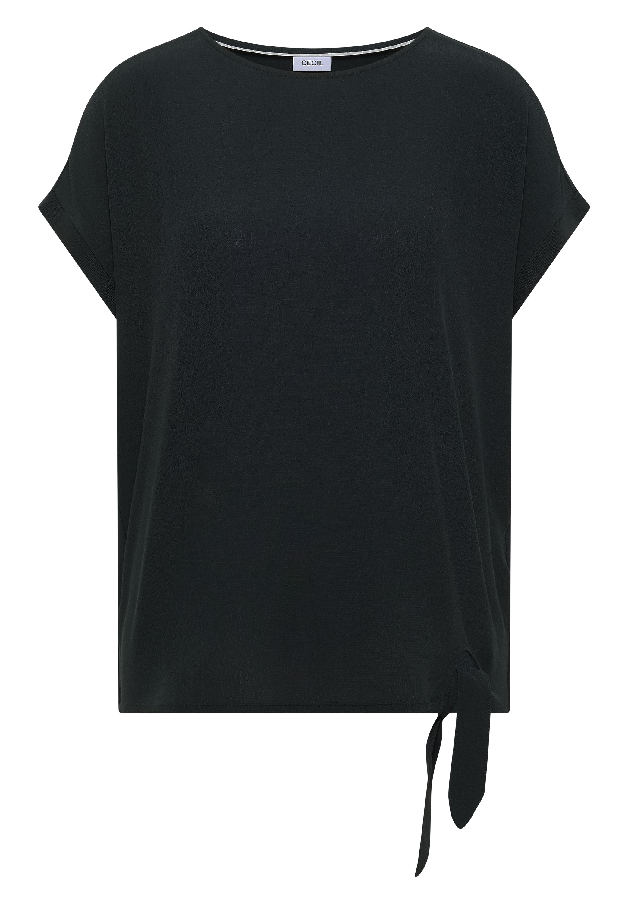 Cecil Kurzarmbluse Sommershirt mit Knotendetail
