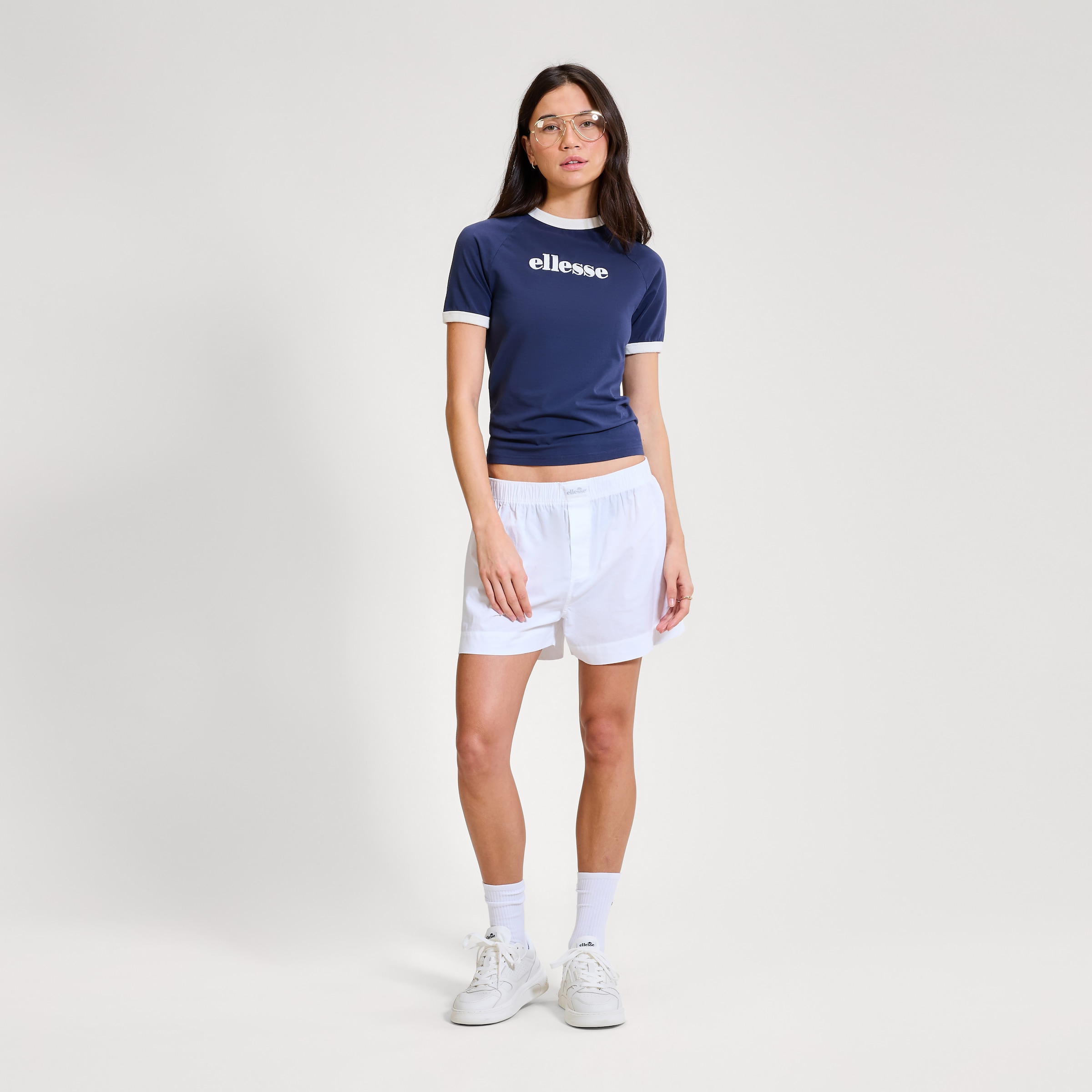 Ellesse T-Shirt »ALBENGA TEE« Kurzarm, mit Rundhalsausschnitt, aus Baumwolle und Elasthan