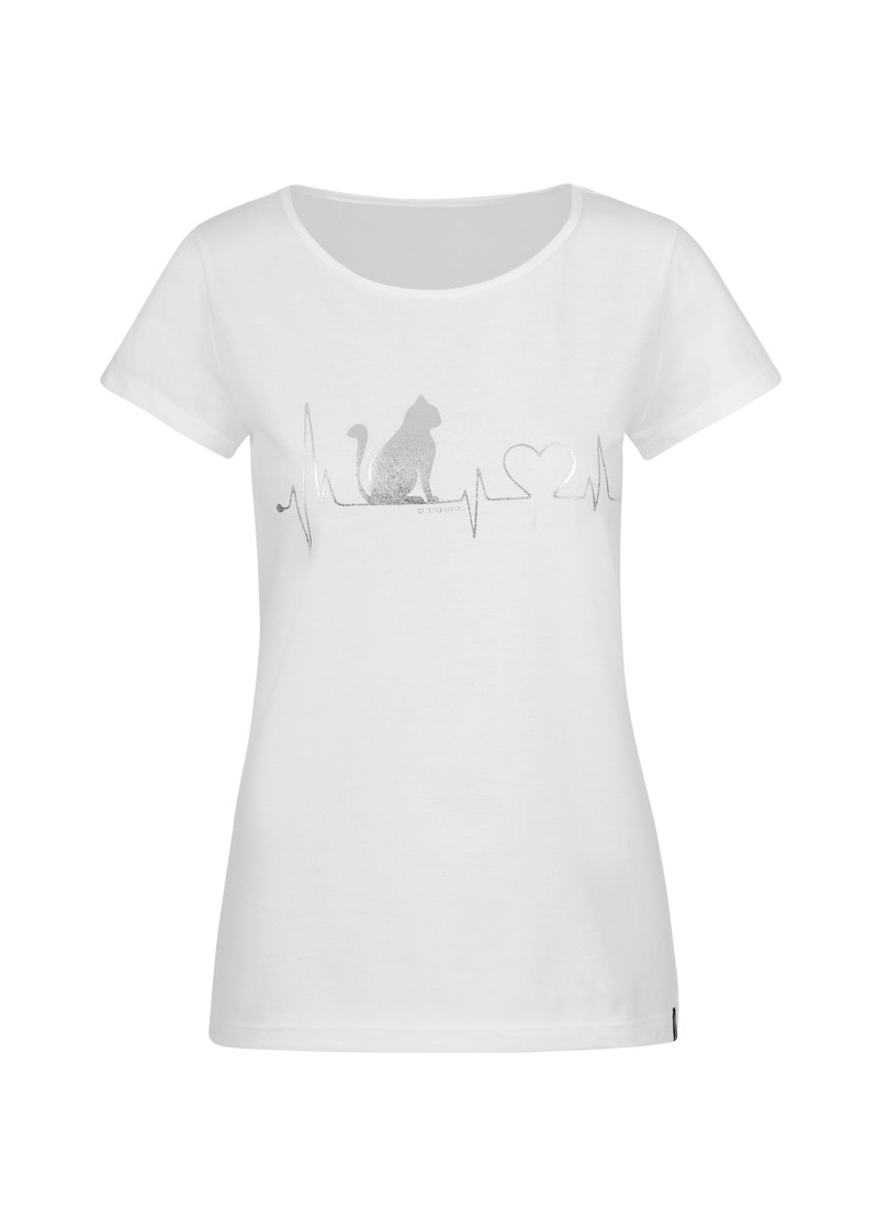 Trigema T-Shirt bestellen »TRIGEMA und online mit bei Katzen-Druckmotiv« 1/4-Arm OTTO T-Shirt