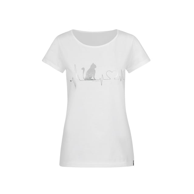 Trigema T-Shirt »TRIGEMA T-Shirt mit 1/4-Arm und Katzen-Druckmotiv«  bestellen online bei OTTO