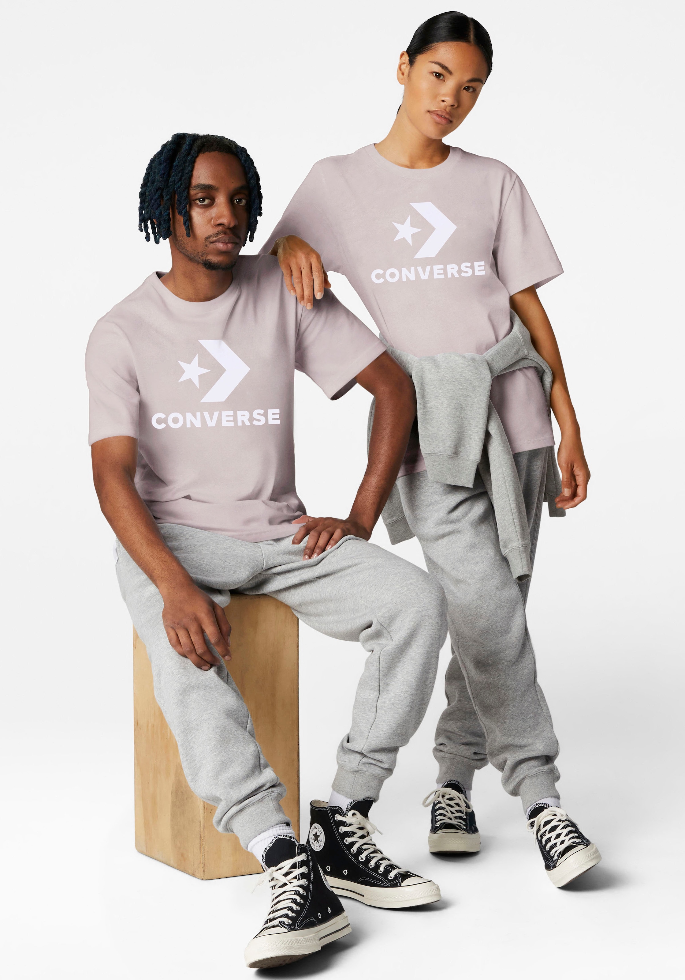 Converse T-Shirt »UNISEX CONVERSE GO-TO STAR CHEVRON LOGO STANDARD FIT T-SHIRT«