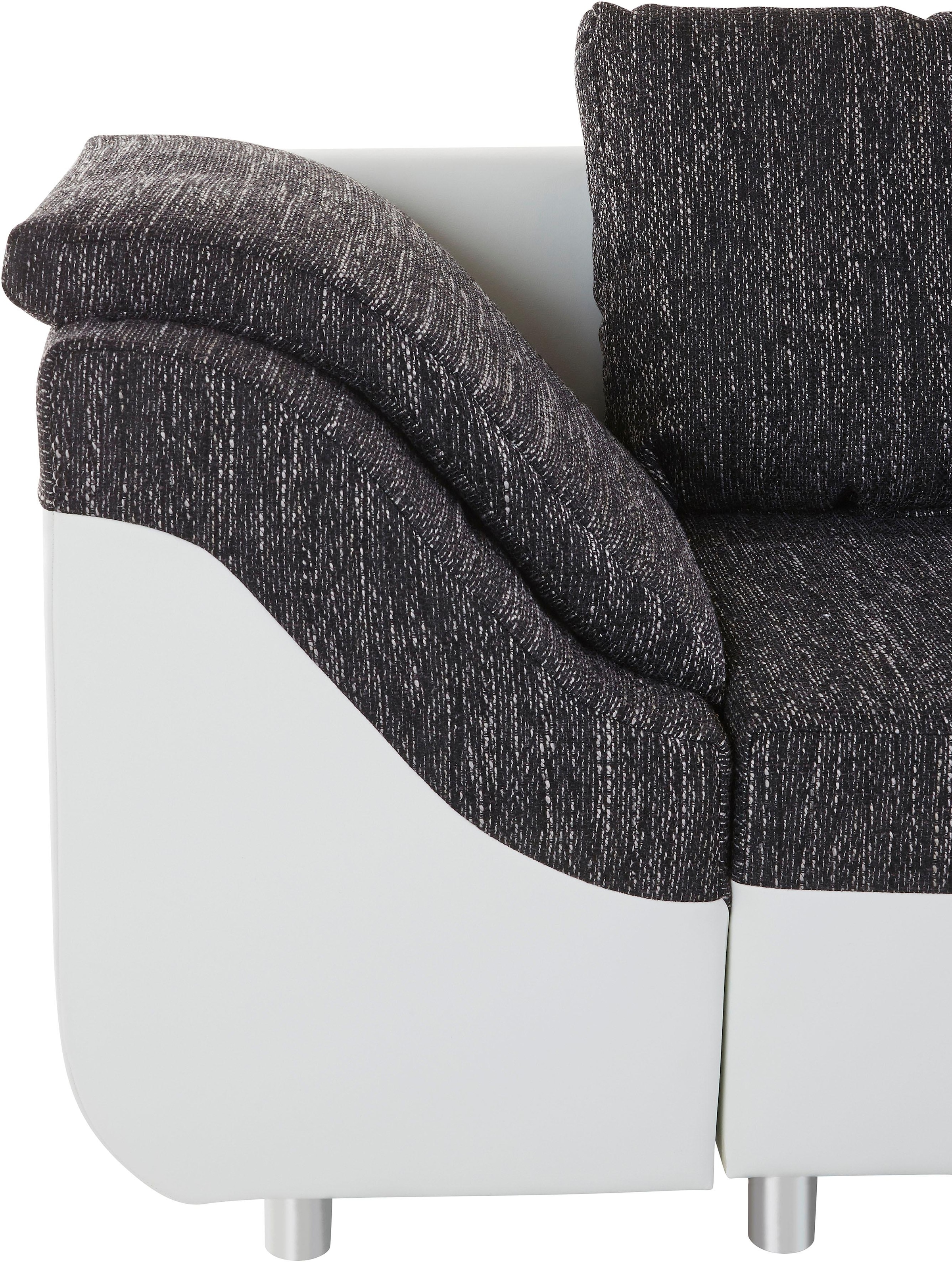 COLLECTION AB Ecksofa »Sally L-Form«, mit und ohne Bettfunktion, inklusive loser Rücken- und Zierkissen