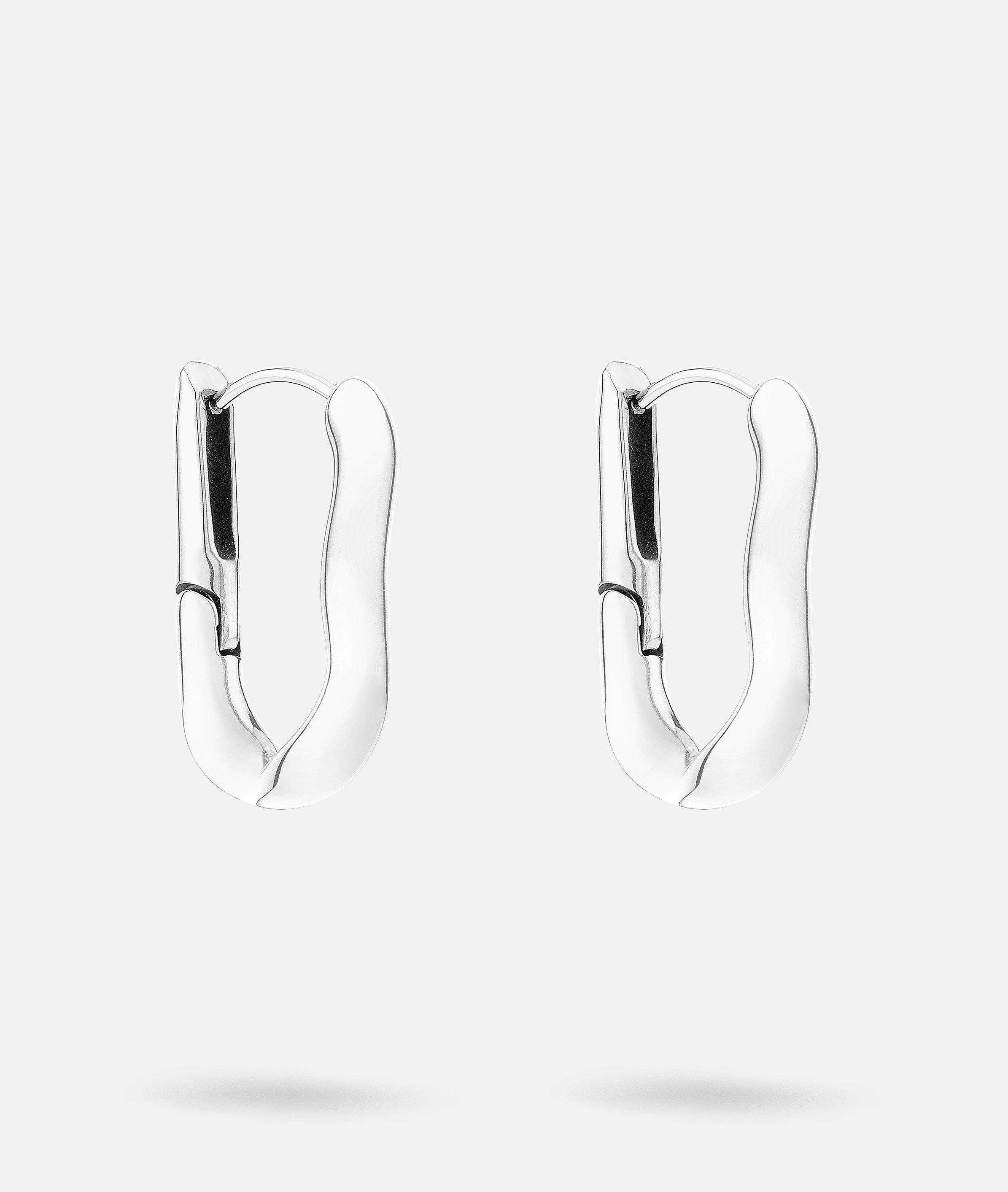 Liebeskind Berlin Paar Creolen »Schmuck Geschenk Edelstahl Ohrringe The Melting Organic«
