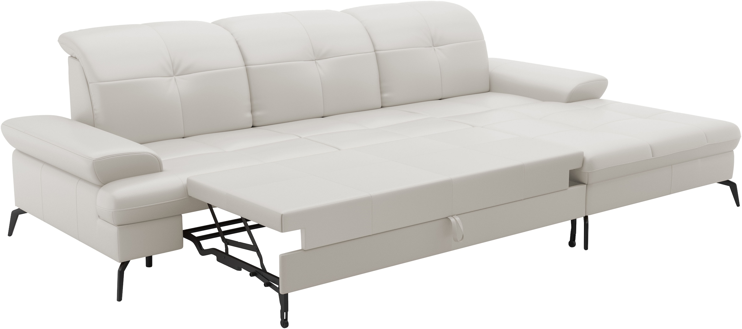 sit&more Ecksofa »Amica, L-Form, inkl. Sitztiefenverstellung & Armteilverstellung«, wahlweise mit Bettfunktion, Bettkasten und Kopfteilverstellung