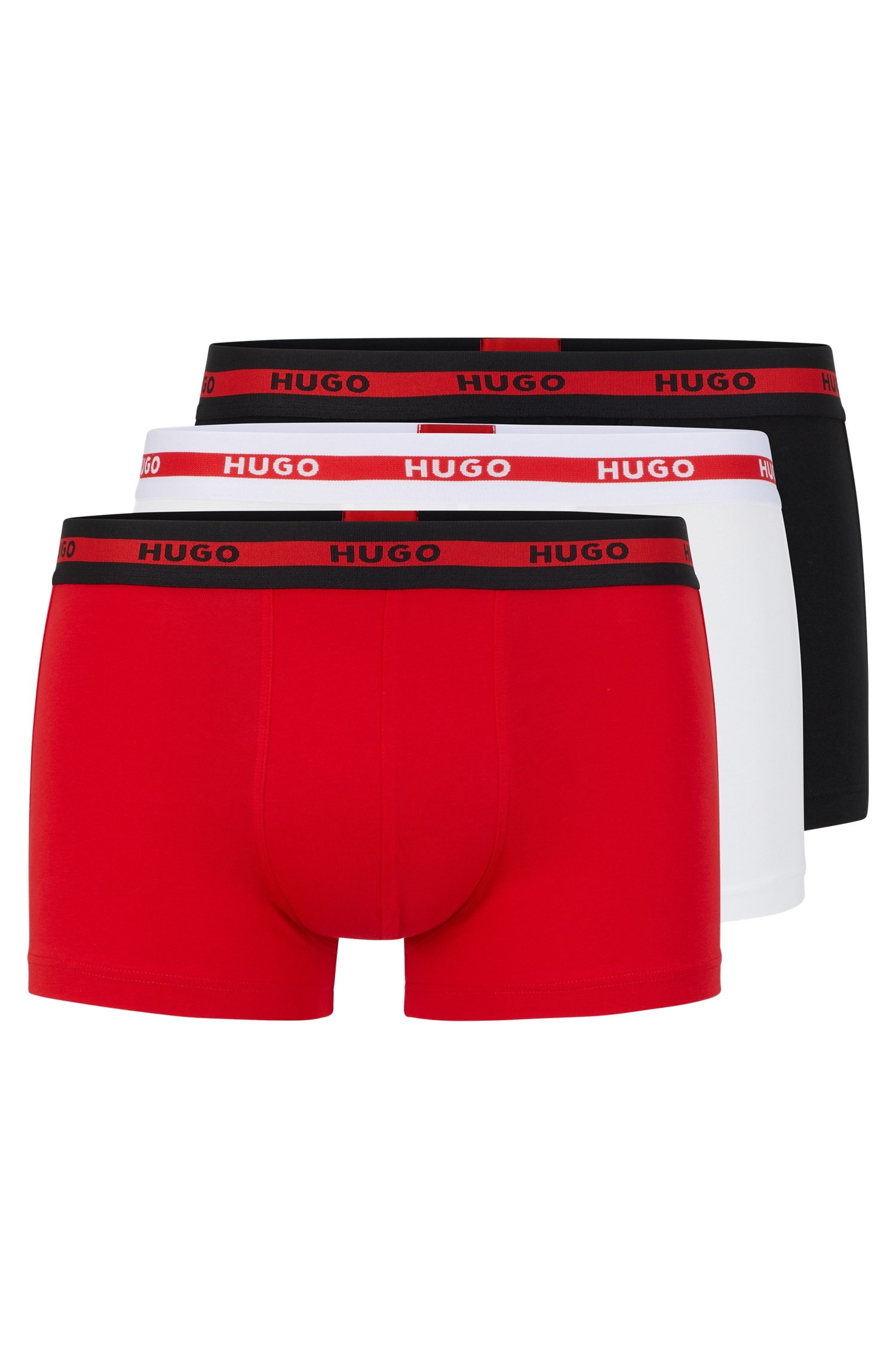 HUGO Underwear Trunk, (Packung, 3 St., Im Dreierpack), mit Logoschriftzug